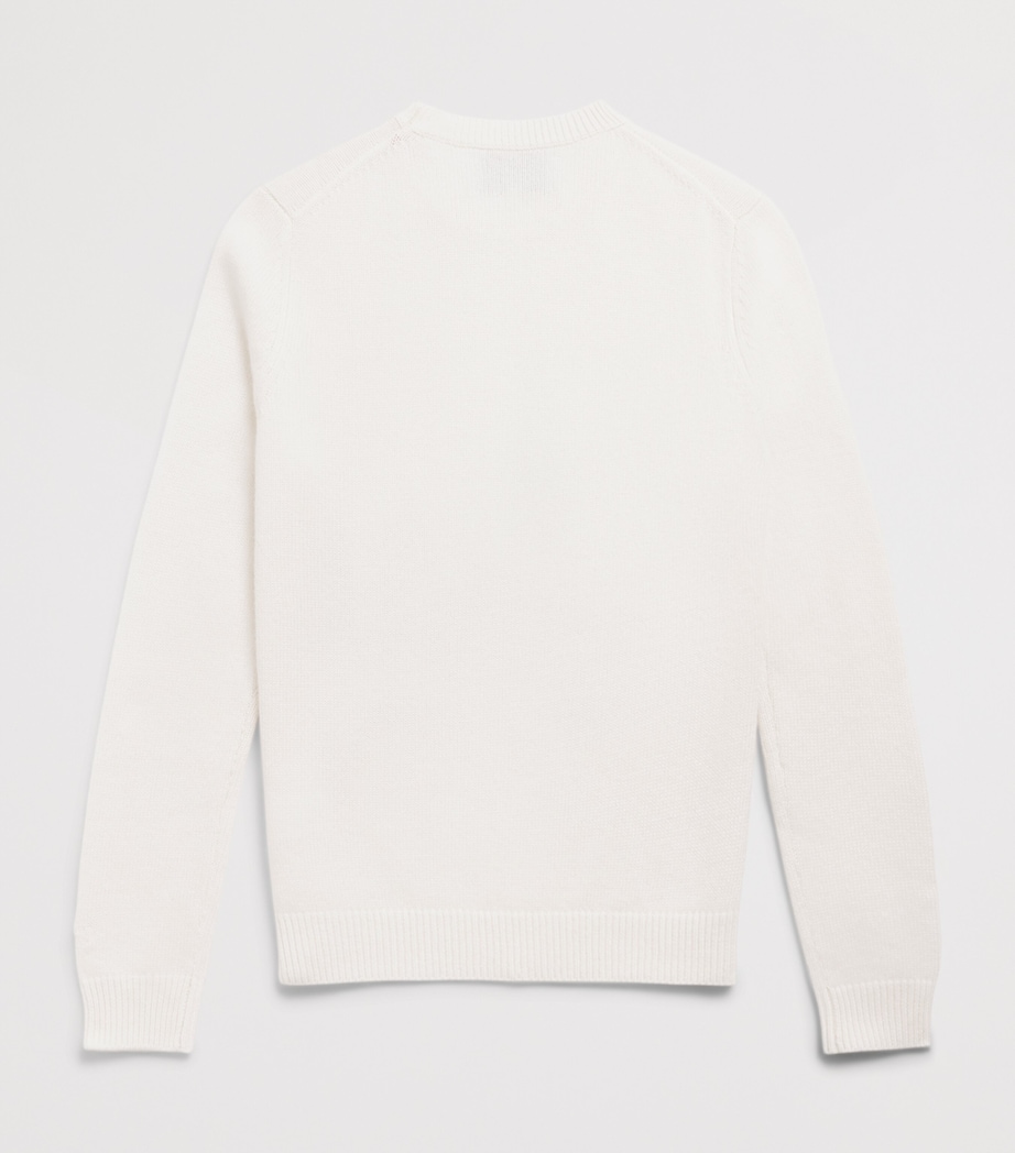 Wool-Blend Winter Scene Sweater (4-14 Years) 00372ILVDEERMNTNS10 Image 2