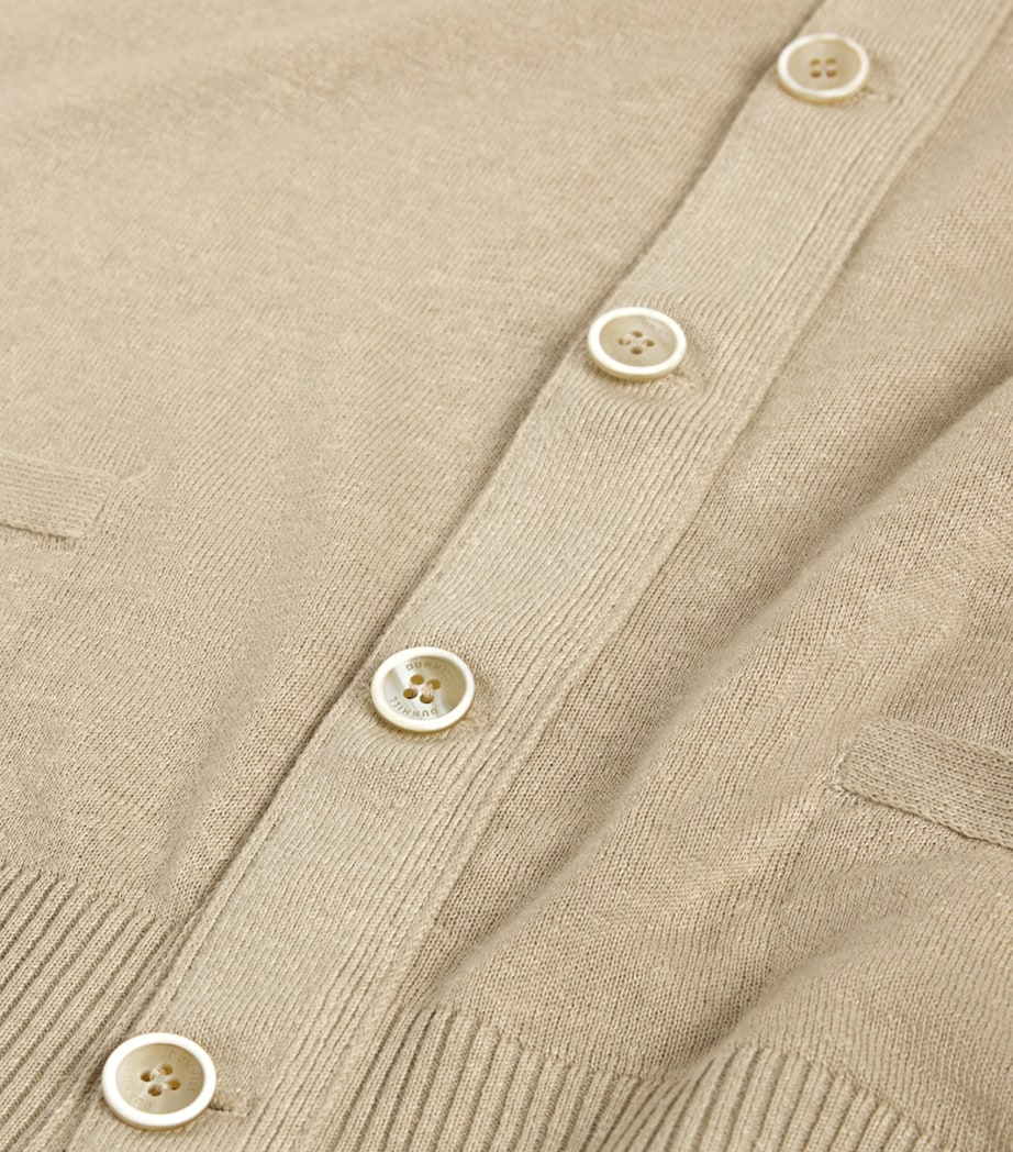 Dunhill Mens Linen-Cashmere Sweater Vest Image 5