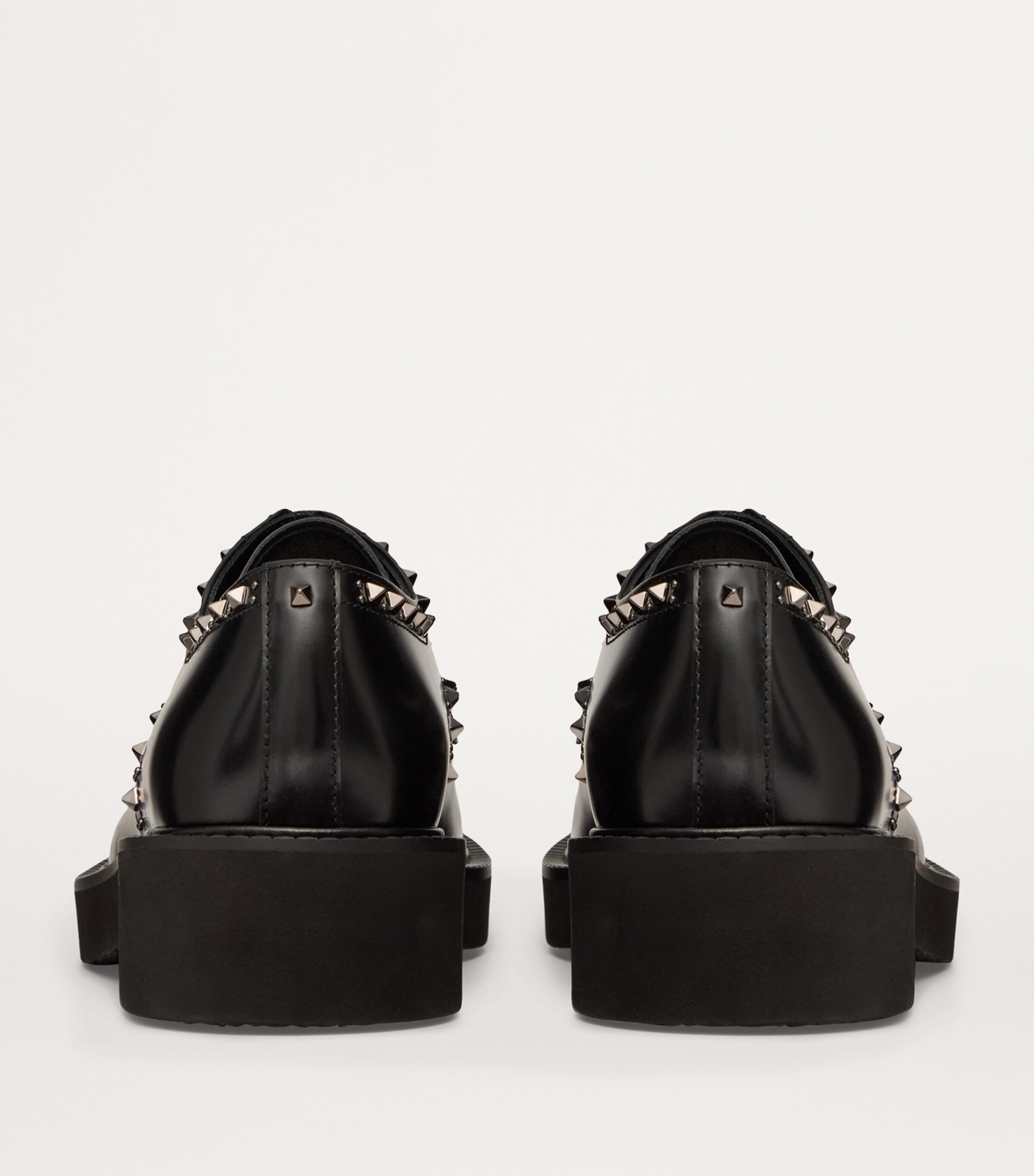 Valentino Garavani Leather Rockstud Gentleglam Derby Shoes