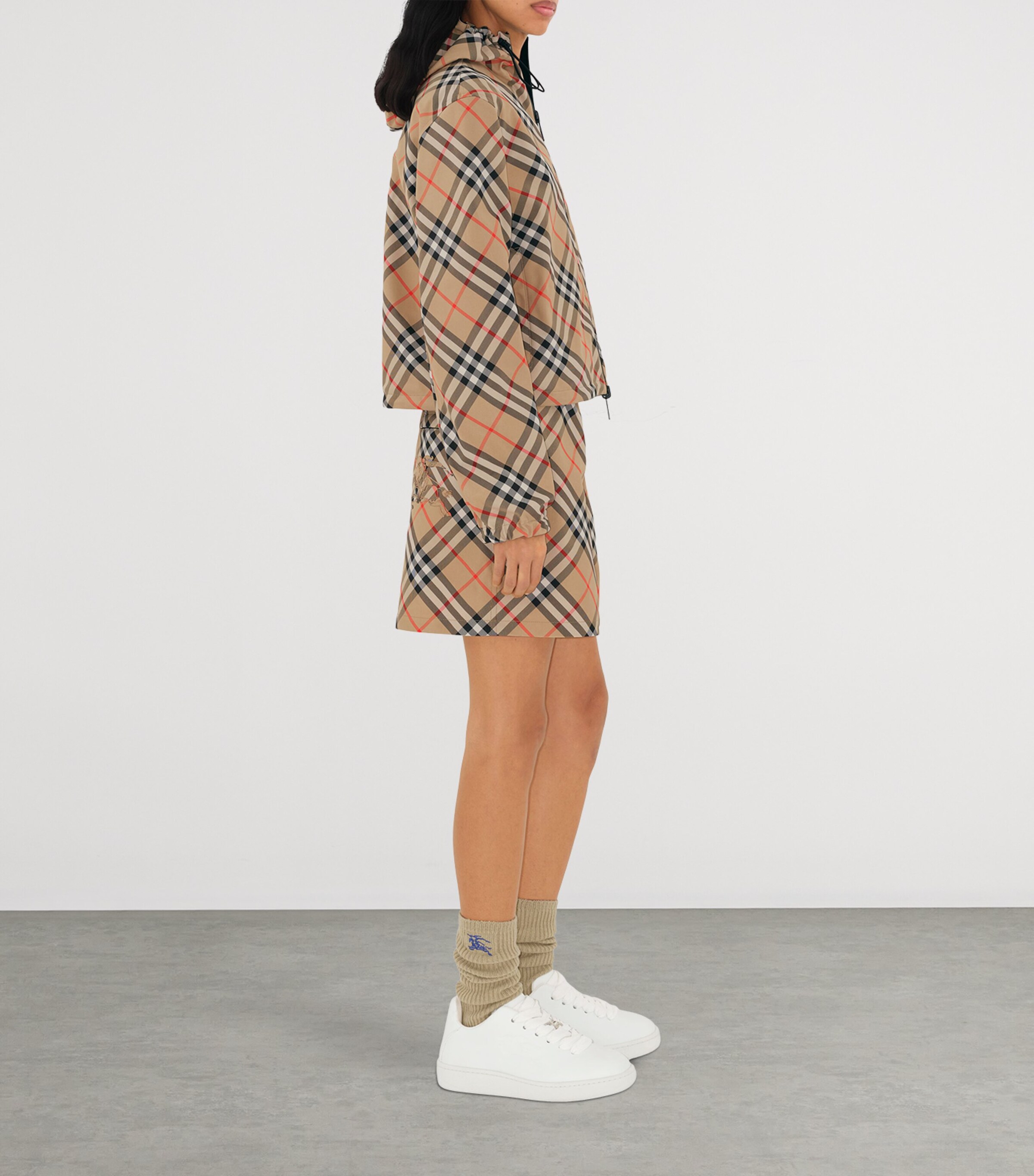 Technical Reversible Hooded Jacket SAND IP CHECK Image 8