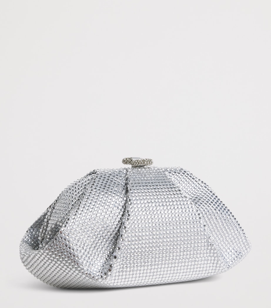 Judith Leiber Crystal Gemma Clutch Bag Silver Rhine Image 3