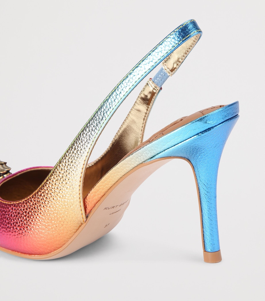Kurt Geiger London Metallic Leather Belgravia Slingback Heels 85 Other Image 3
