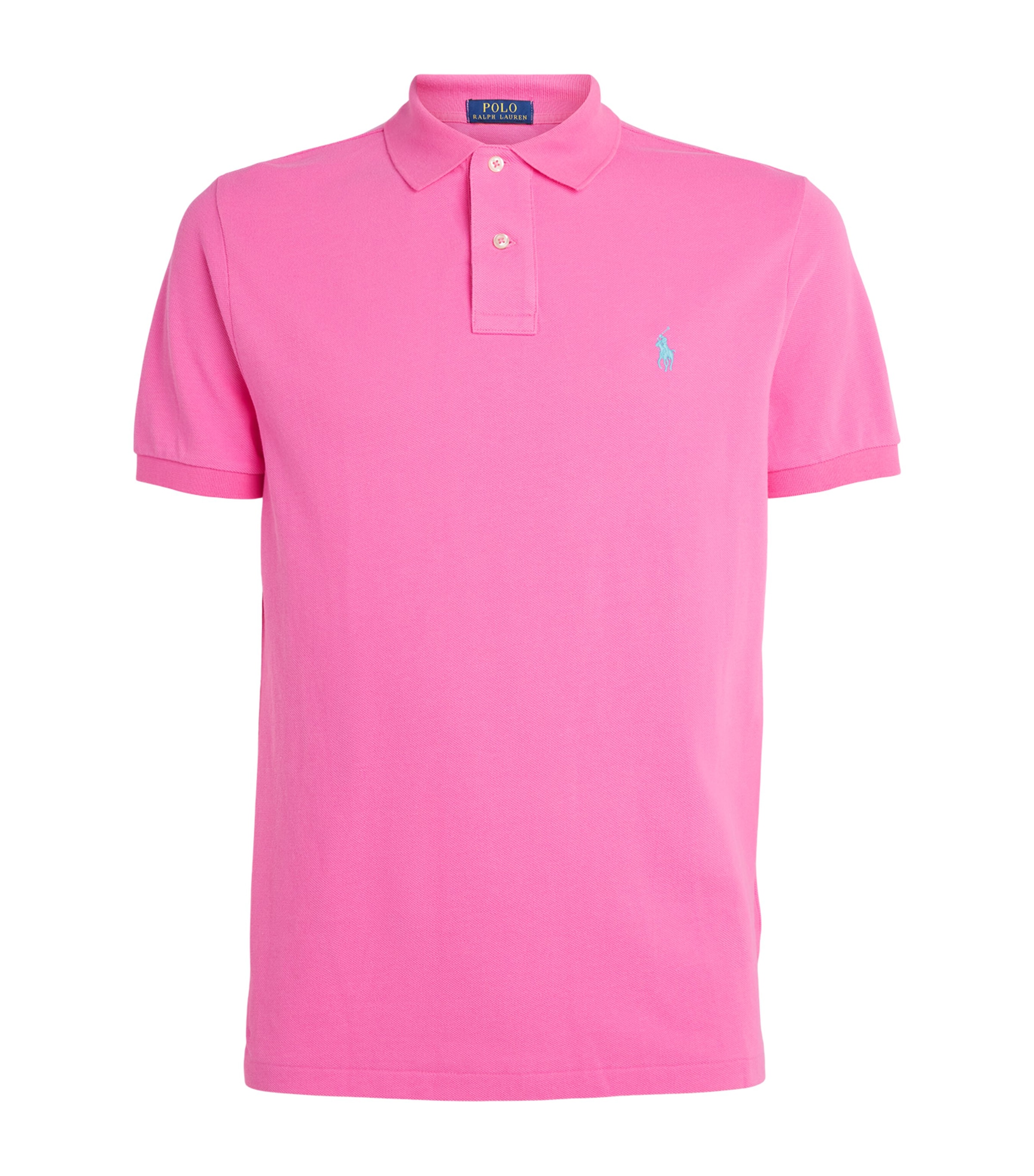 Polo Ralph Lauren Mens Cotton Mesh Custom-Fit Polo Shirt Baja Image 1