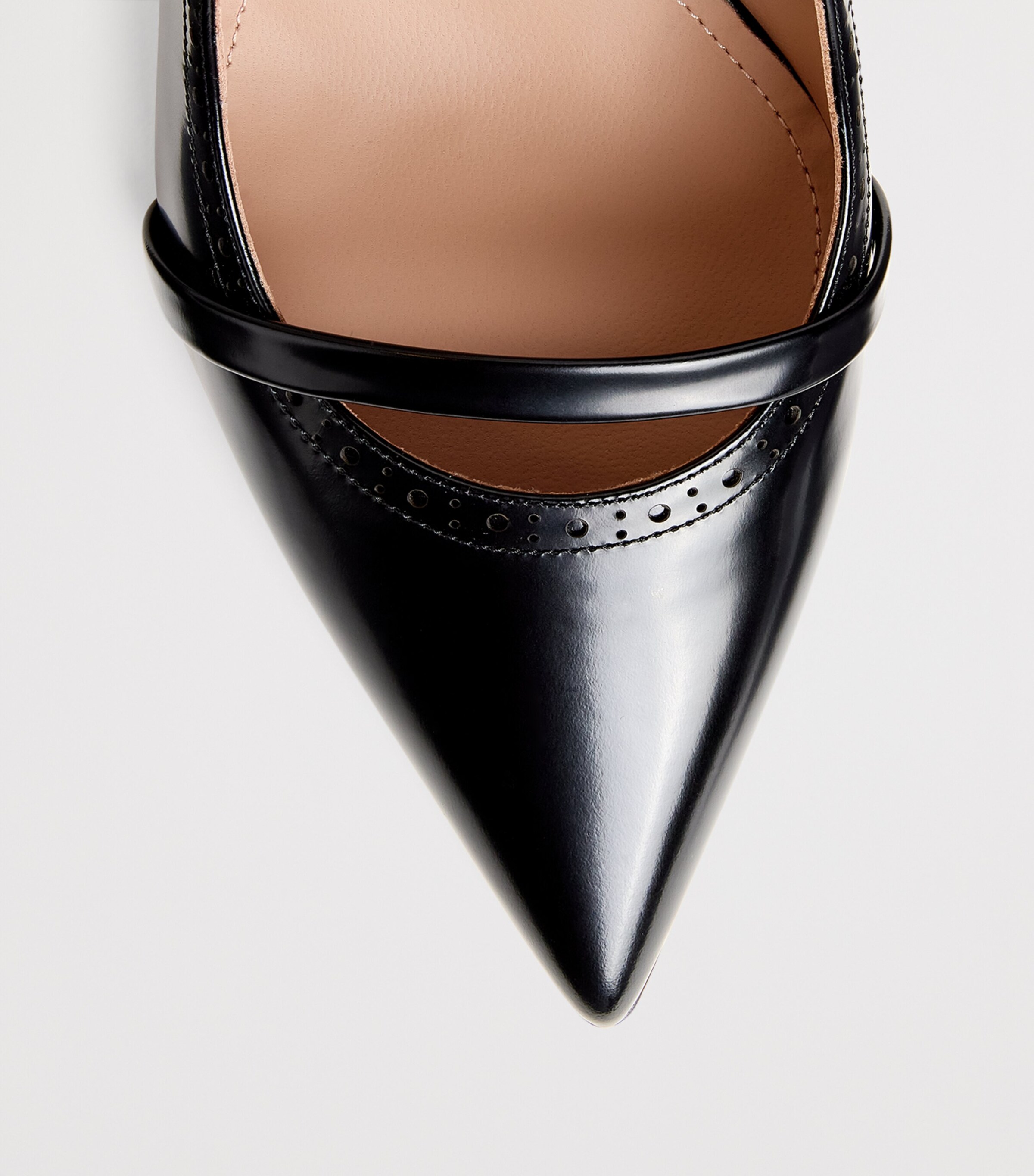 Leather Maureen Mules 85 BLACK Image 5