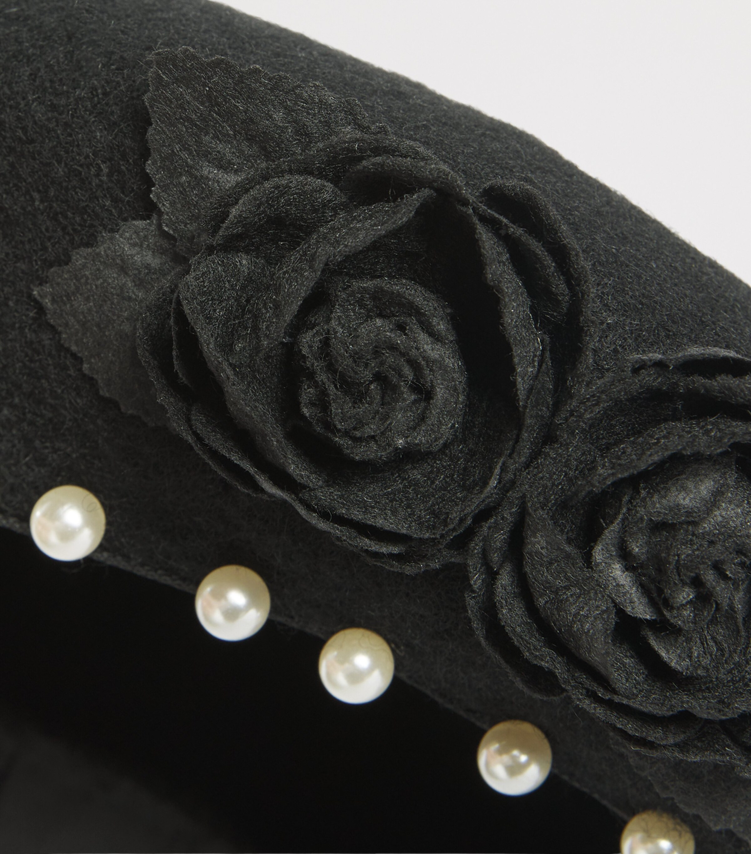 Monnalisa Felt Appliqué Beret Nero Image 3