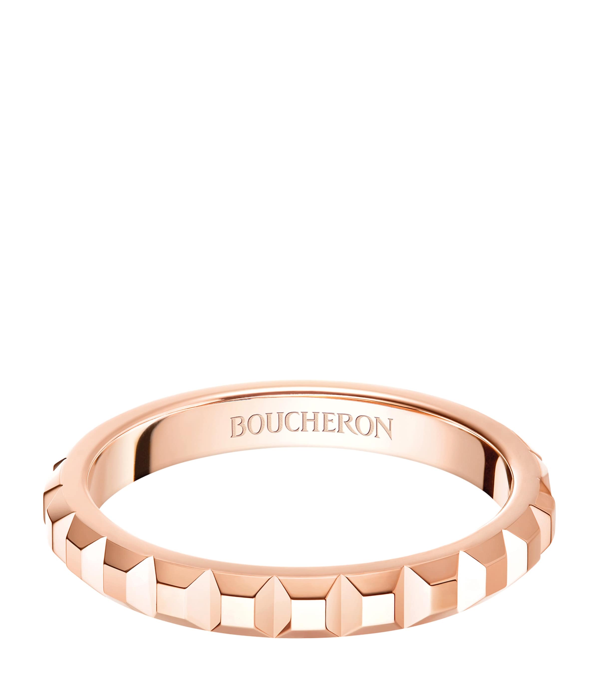 Boucheron Rose Gold Quatre Clou de Paris Wedding Band | Fine Jewellery | Fine Rings | Wedding Bands | Designers | Boucheron