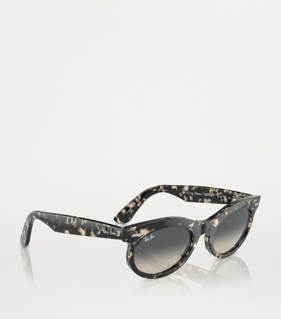 RB2242 Wayfarer Oval Sunglasses 133371 Image 6