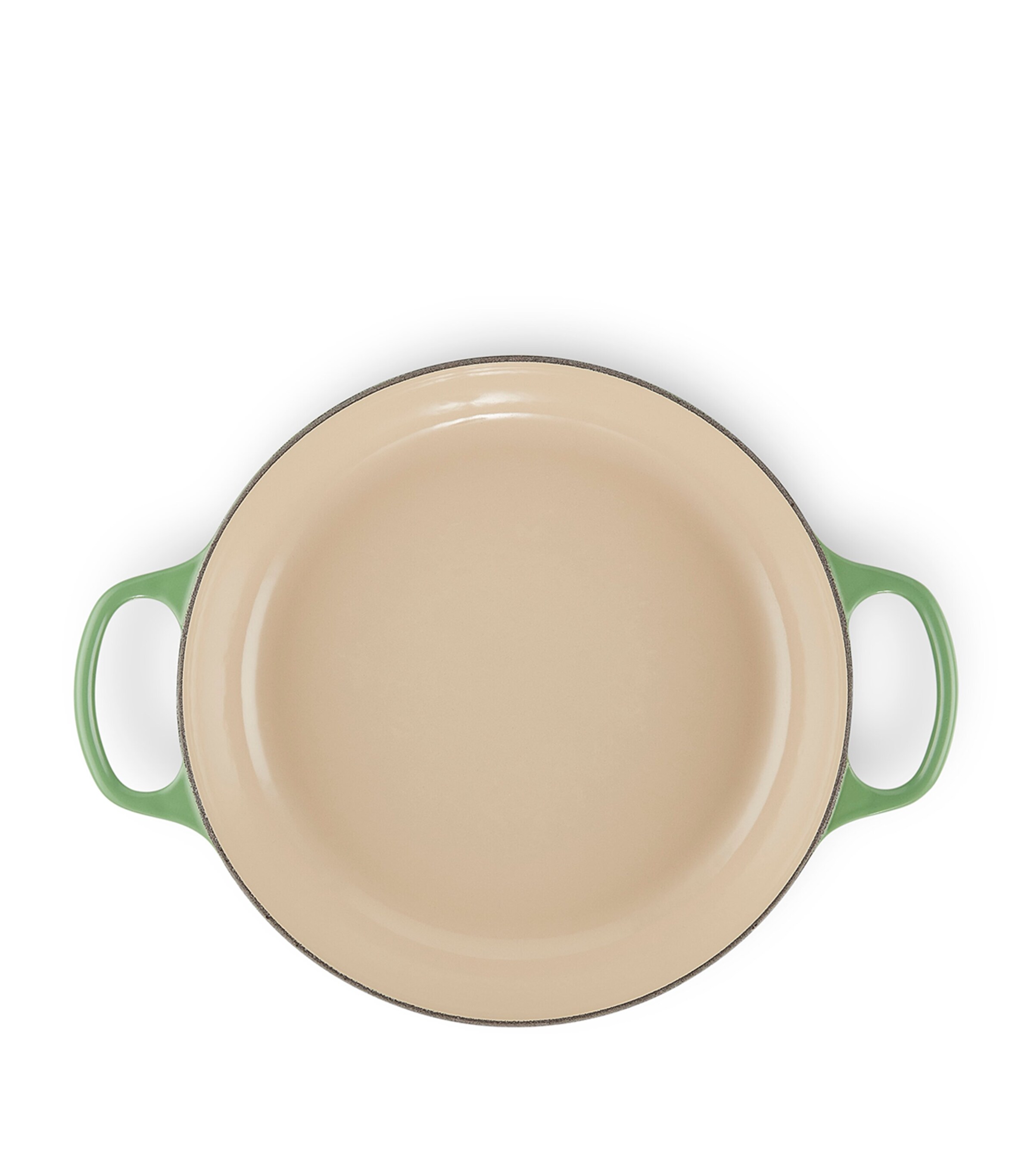 Le Creuset Cast Iron Shallow Casserole Dish (30cm) Bamboo Green Image 5
