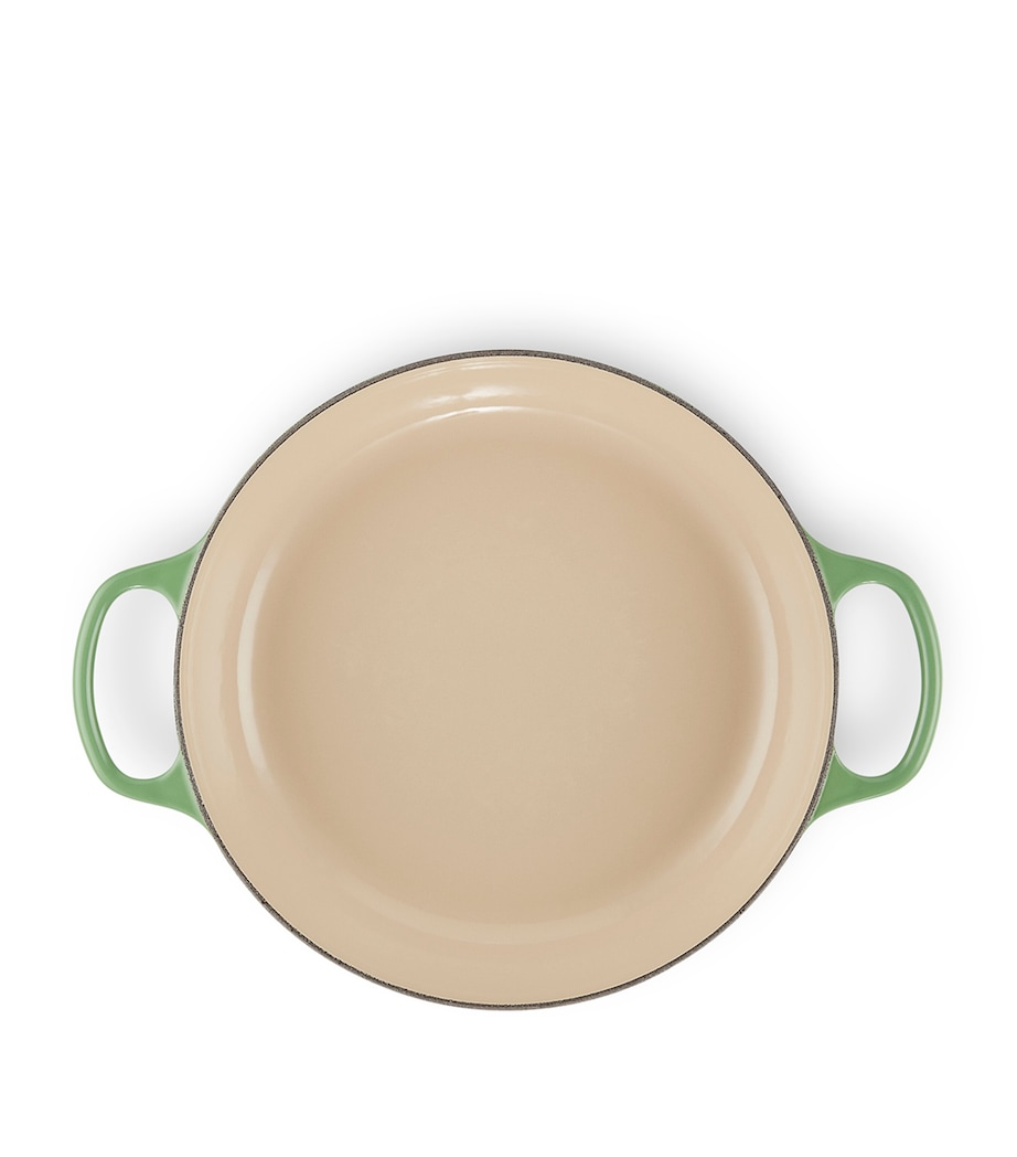 Le Creuset Cast Iron Shallow Casserole Dish (30cm) Bamboo Green Image 5