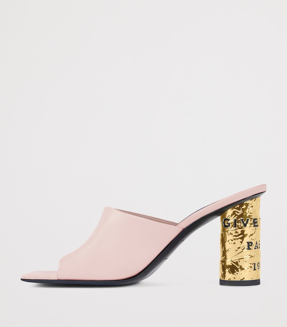 Givenchy Calfskin Tape Mules 85 Silk Pink Image 3
