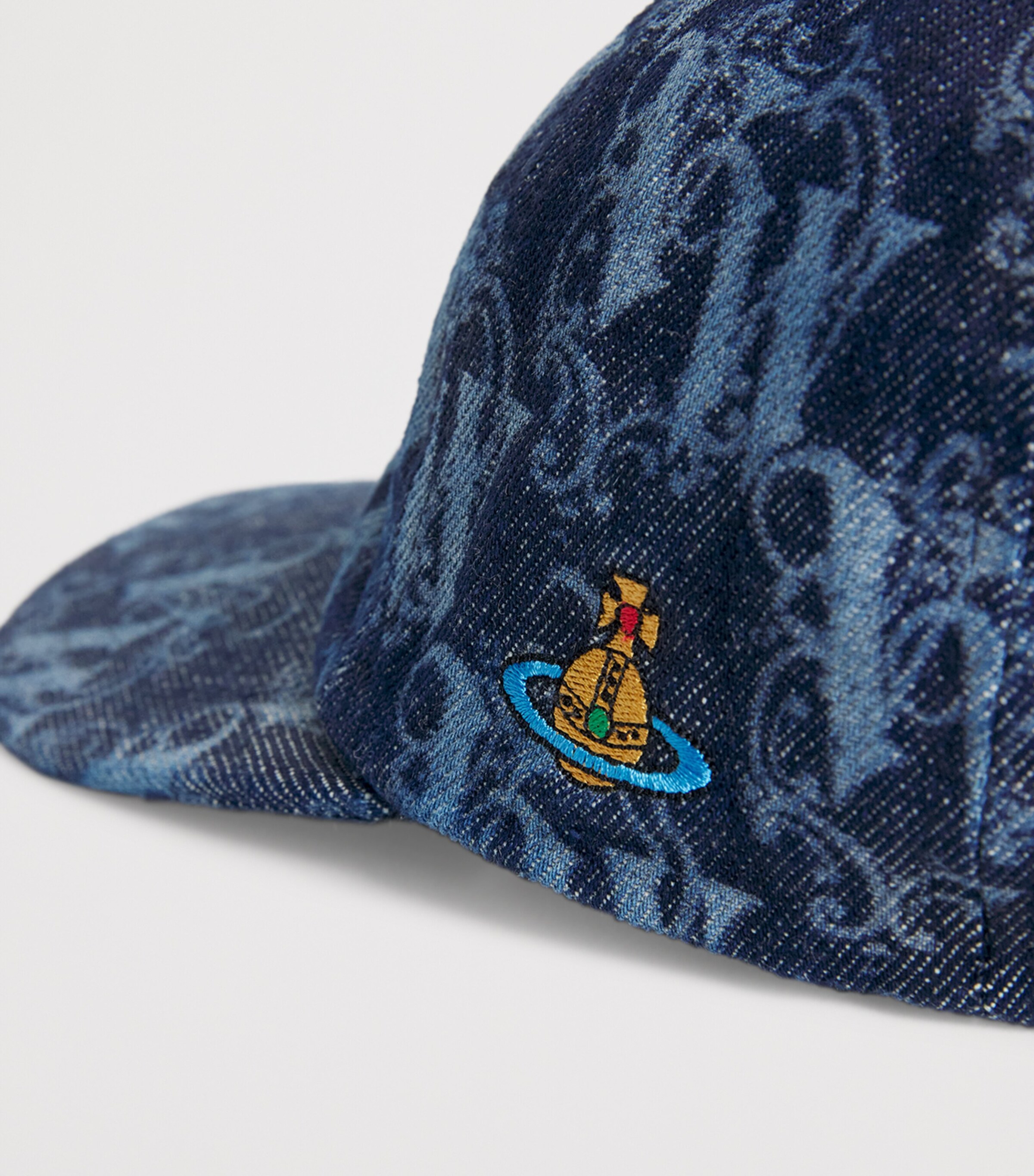 Vivienne Westwood Multi Denim Monogram Baseball Cap | Harrods UK Vivienne Westwood Multi Denim Monogram Baseball Cap | Harrods UK