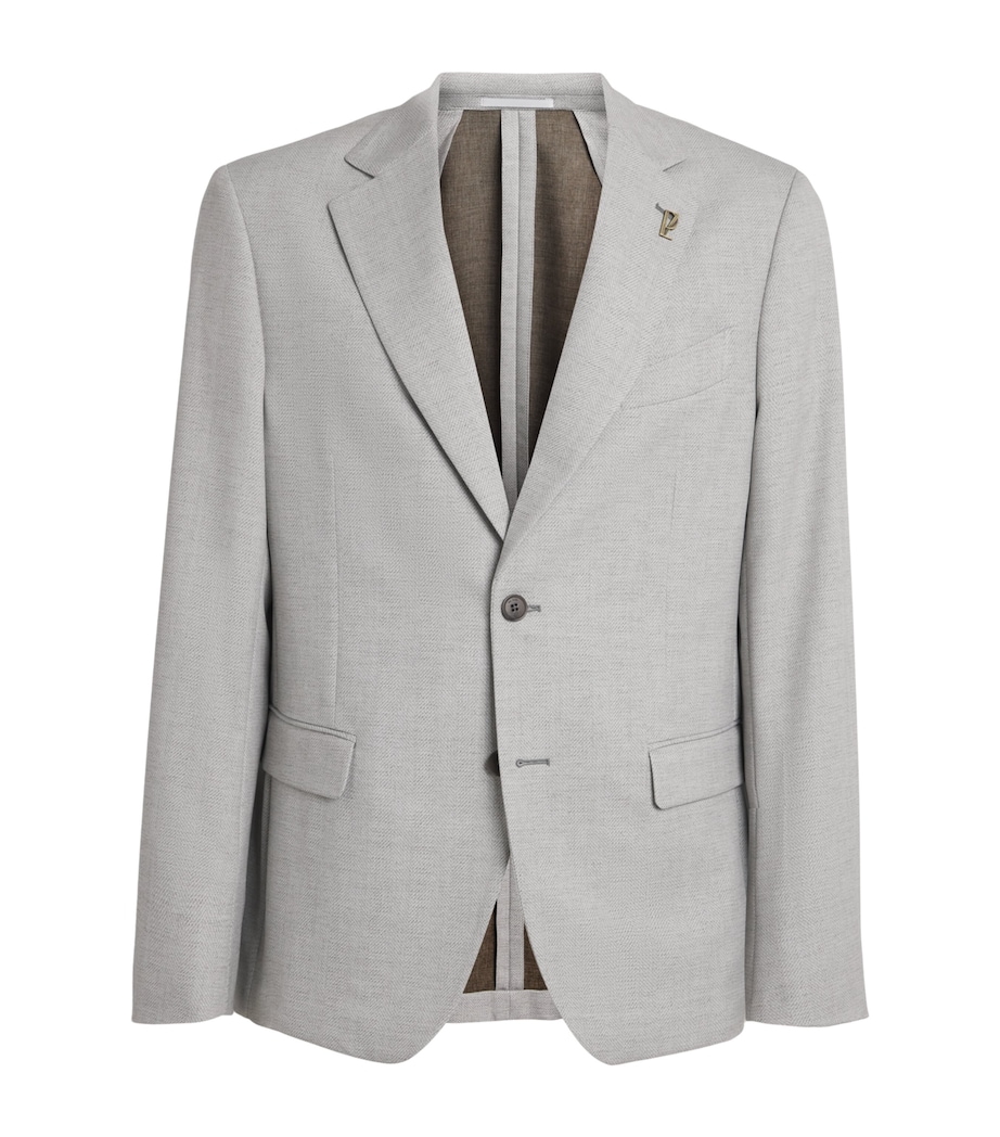 Pal Zileri Mens Active Blazer Light Grey Image 1