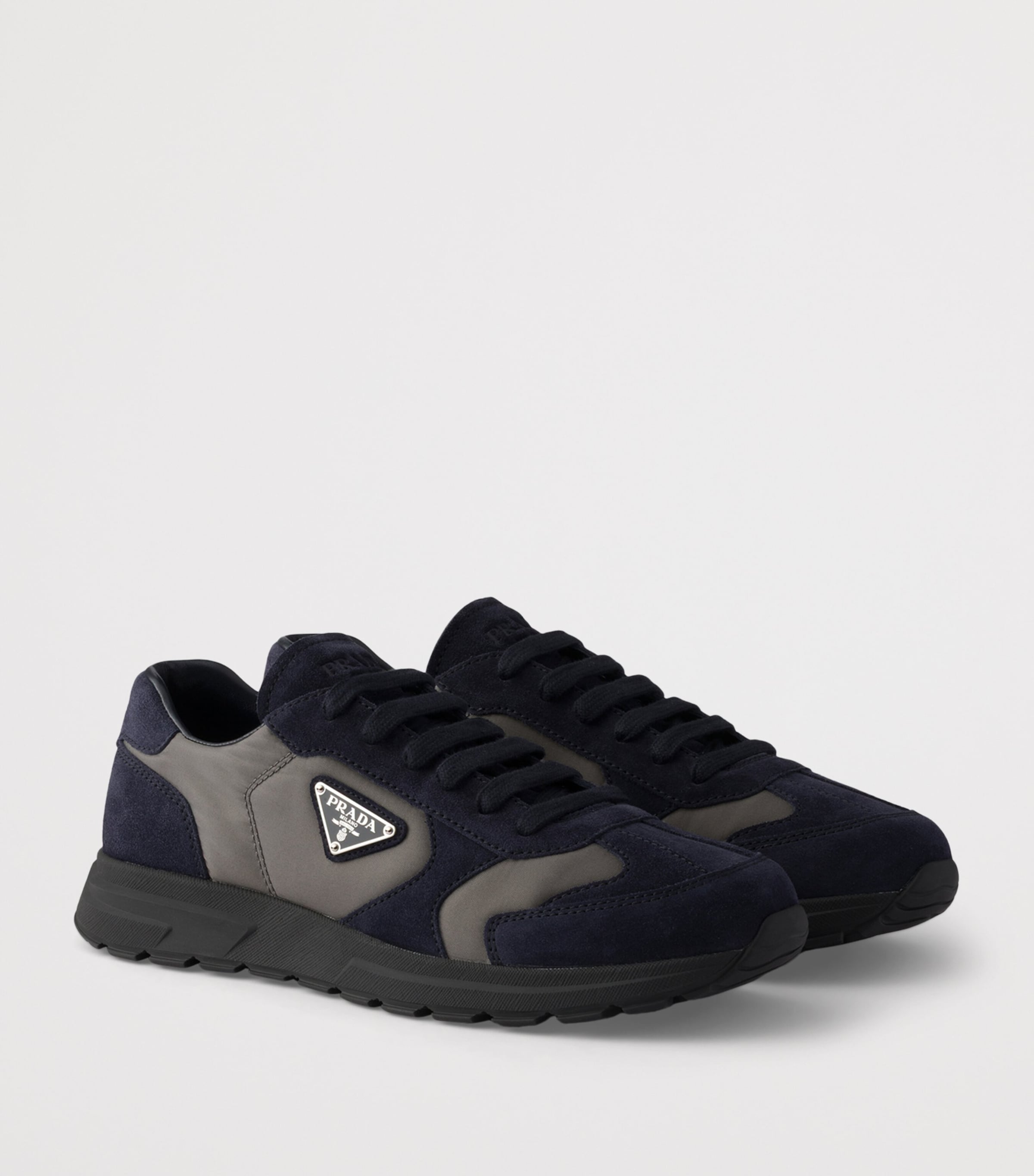 Re-Nylon and Suede Prax 2.0 Sneakers F0R8N Image 2