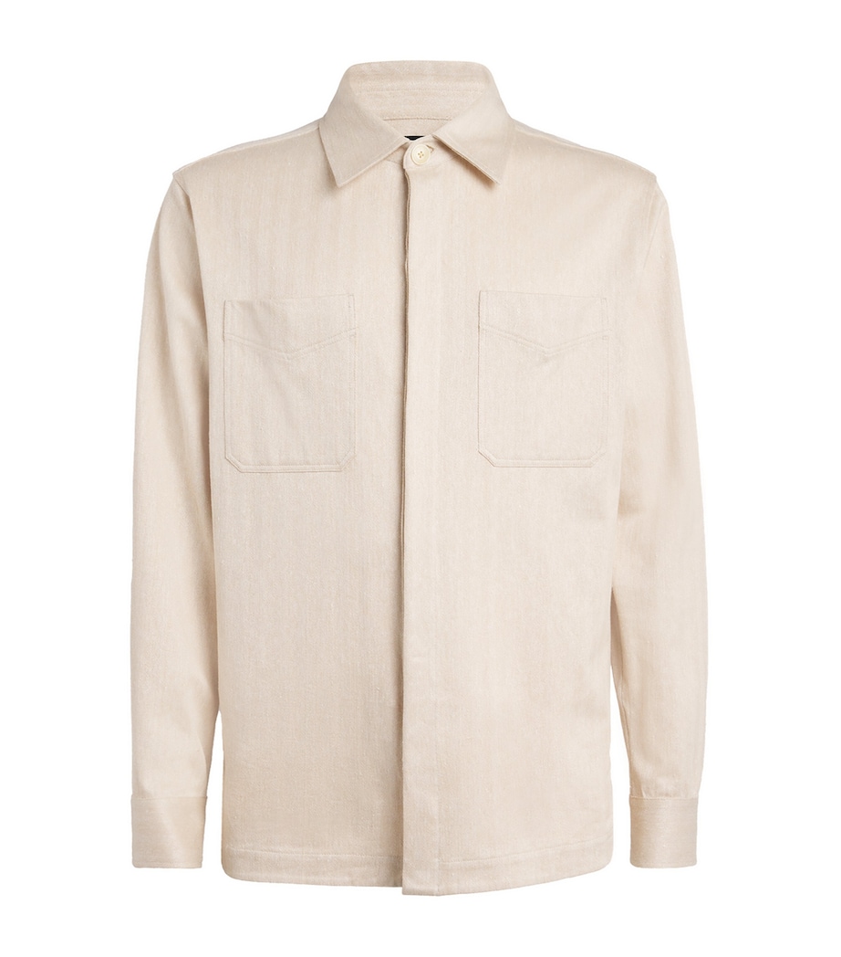 Linen-Cotton Overshirt NATURAL Image 1