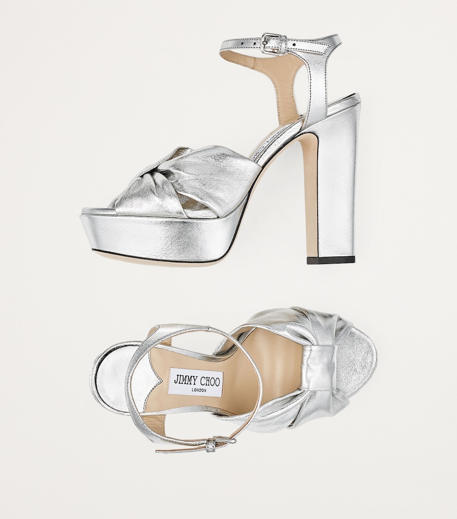 Heloise 120 Leather Sandals SILVER Image 4