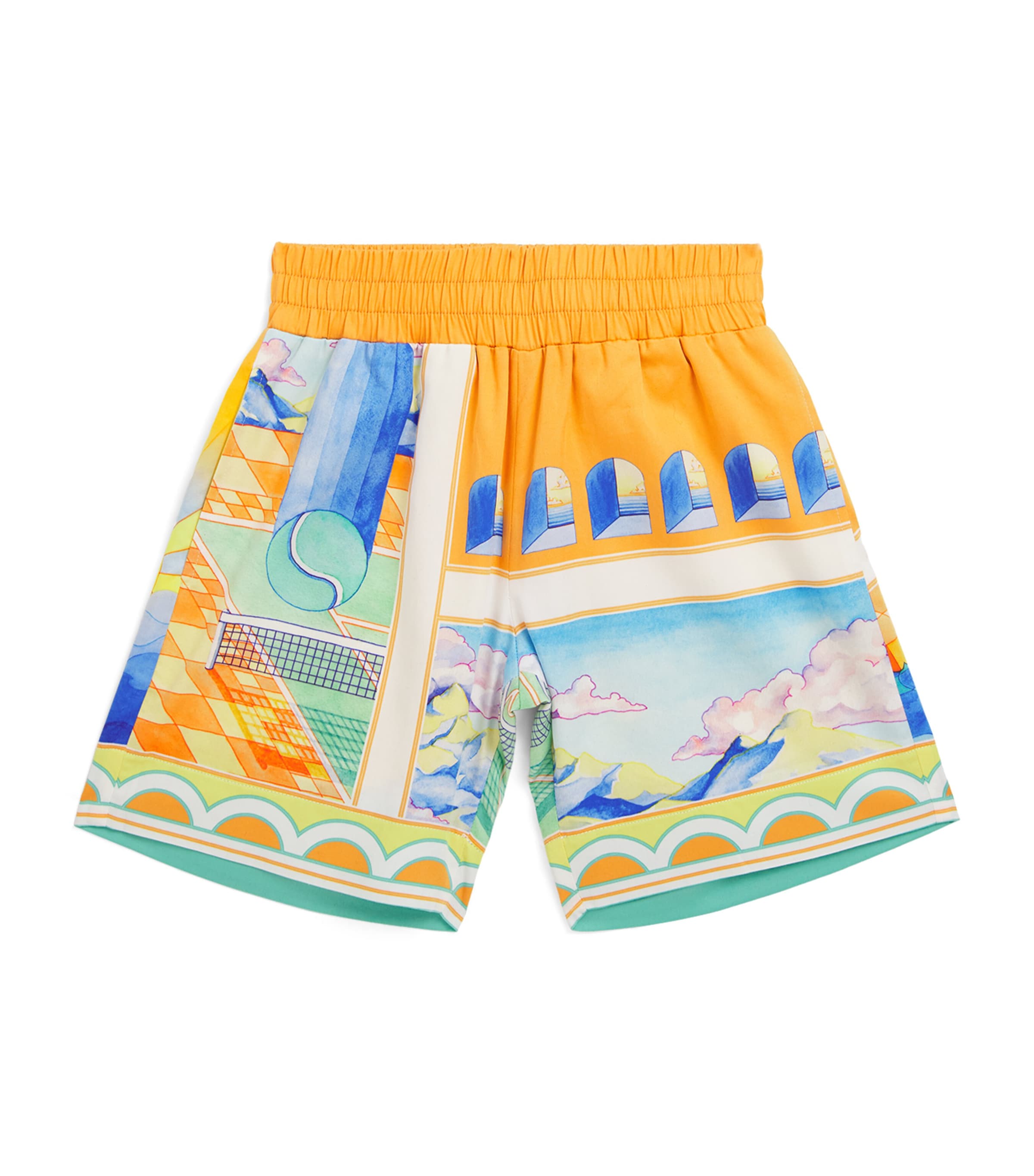 Casablanca Printed Drawstring Shorts