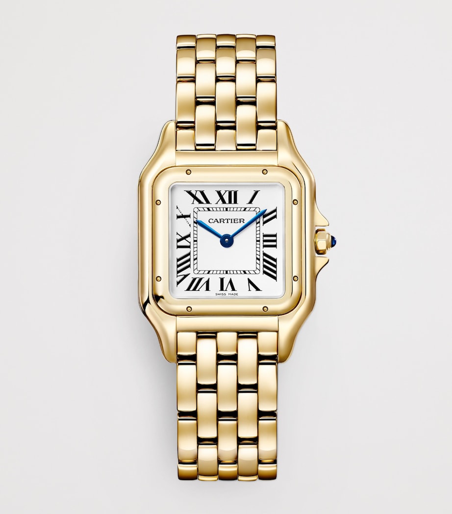 Medium Yellow Gold Panthère de Cartier Watch 27mm SILVERED Image 3