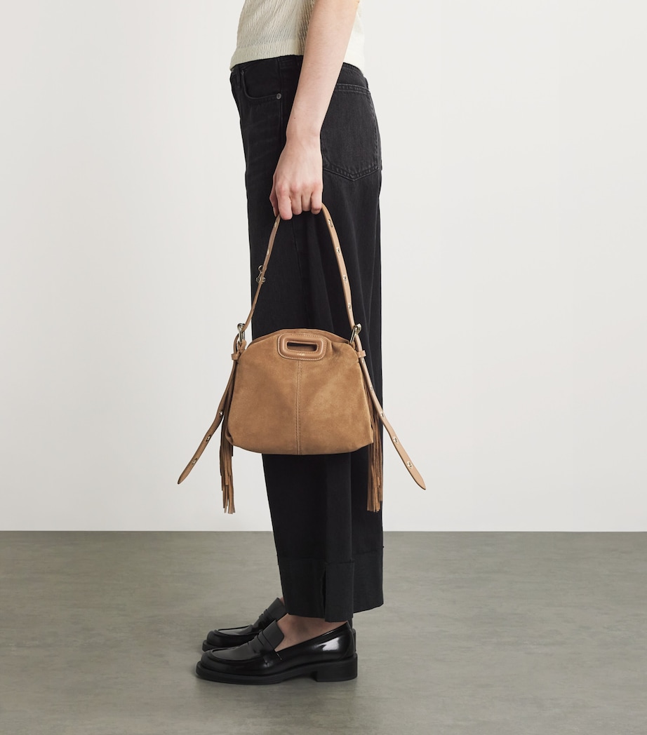 Mini Suede Miss M Shoulder Bag CAMEL Image 5