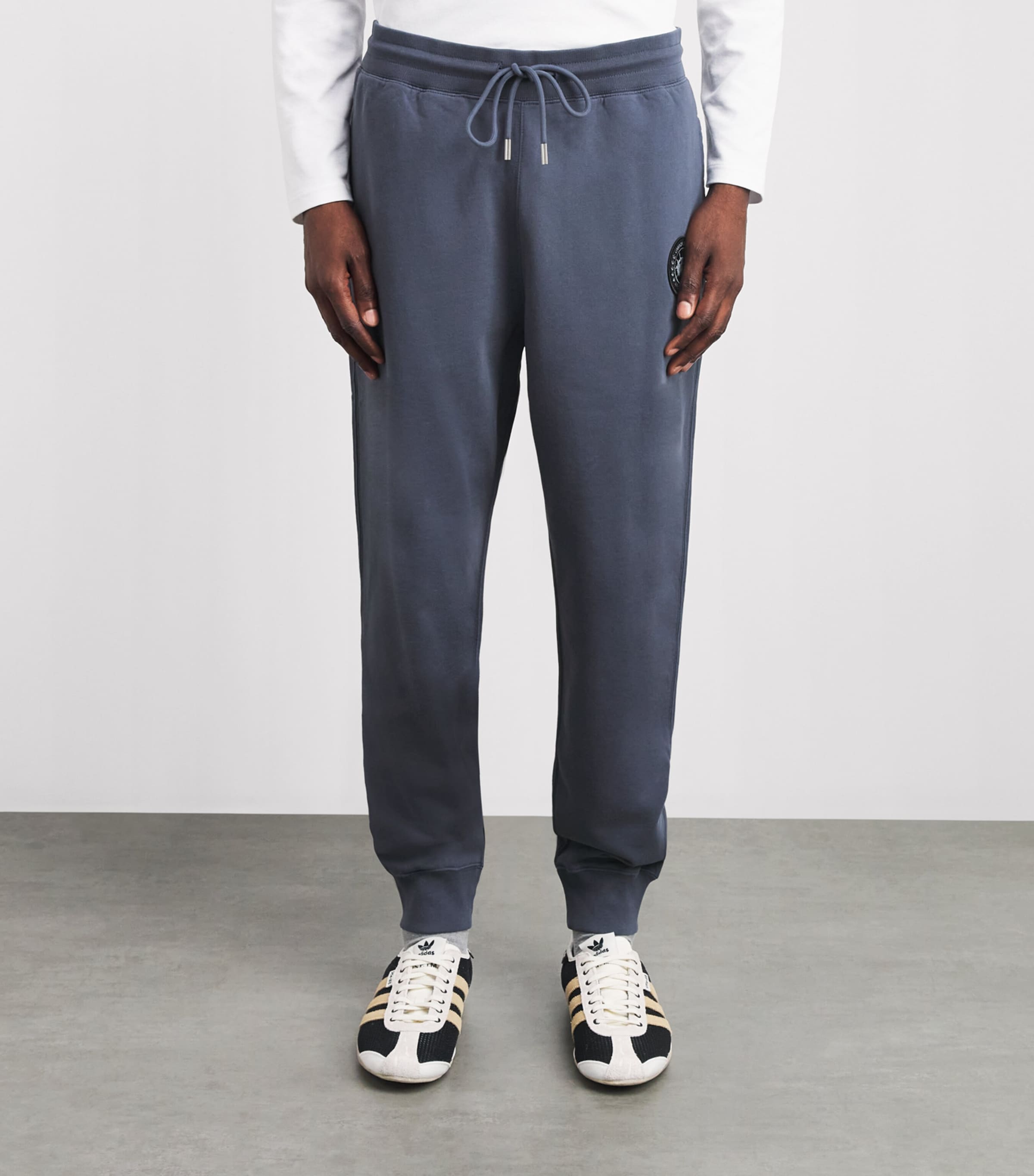 Canada Goose Mens Organic Cotton Loon Sweatpants Dusk Blue Image 4