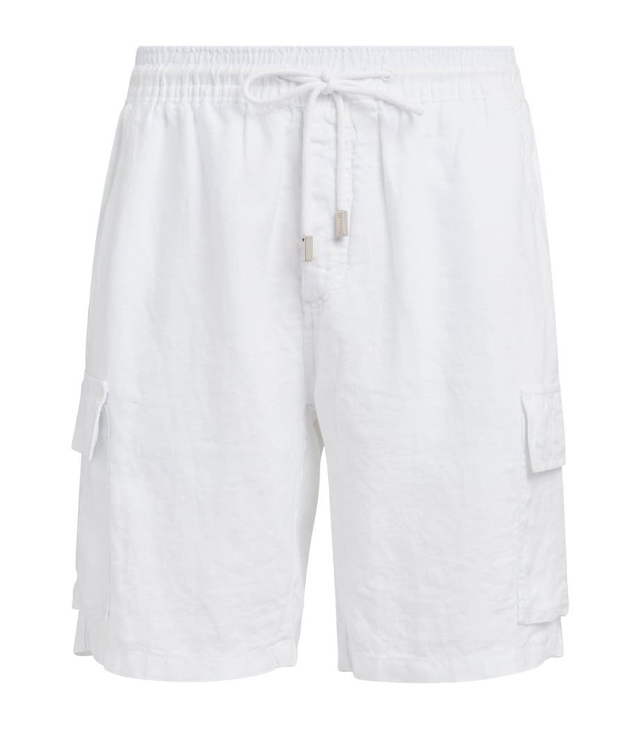 Linen Baie Shorts 010 WHITE Image 1