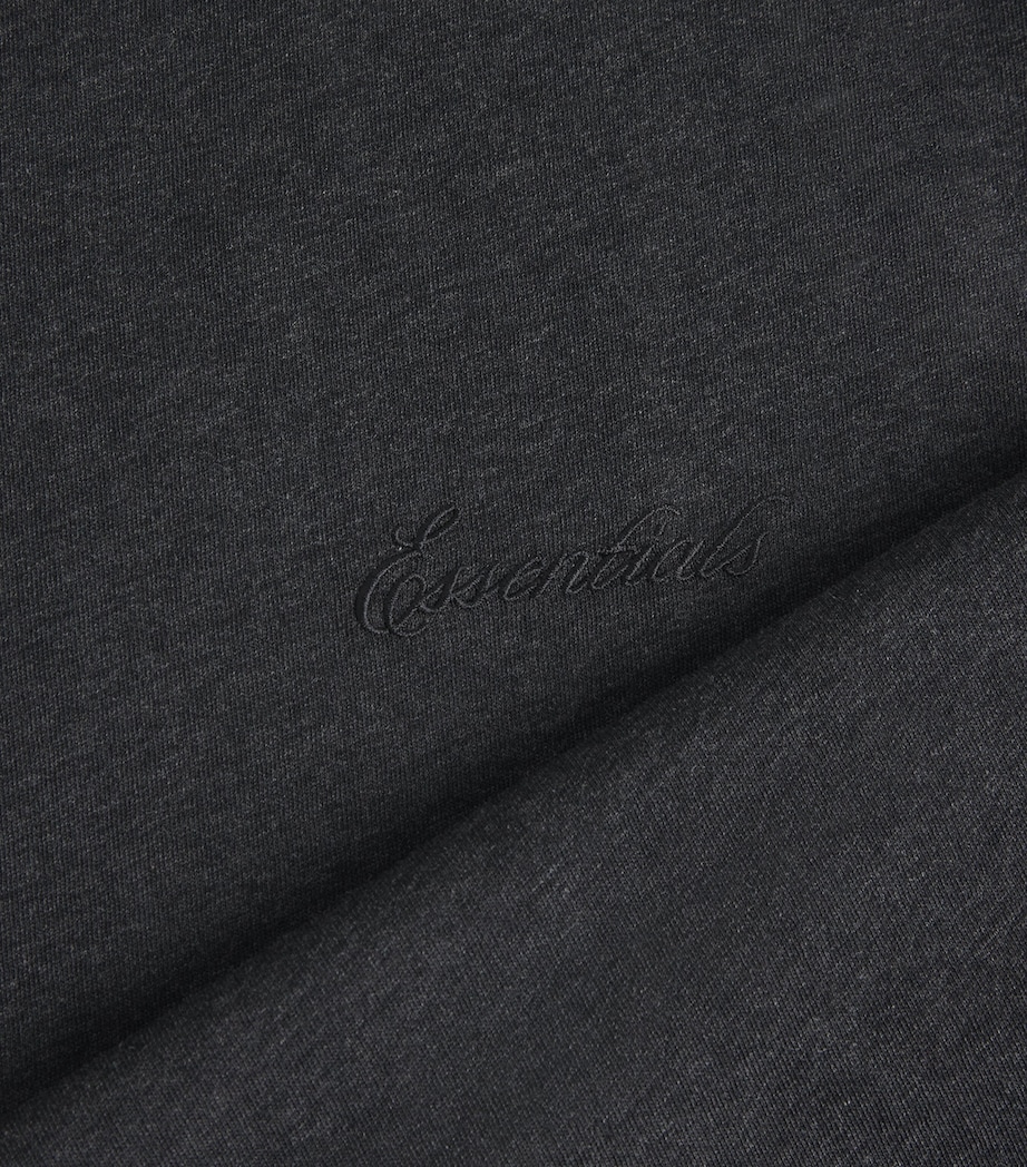 Cotton Logo Script T-Shirt VINTAGE BLACK Image 5
