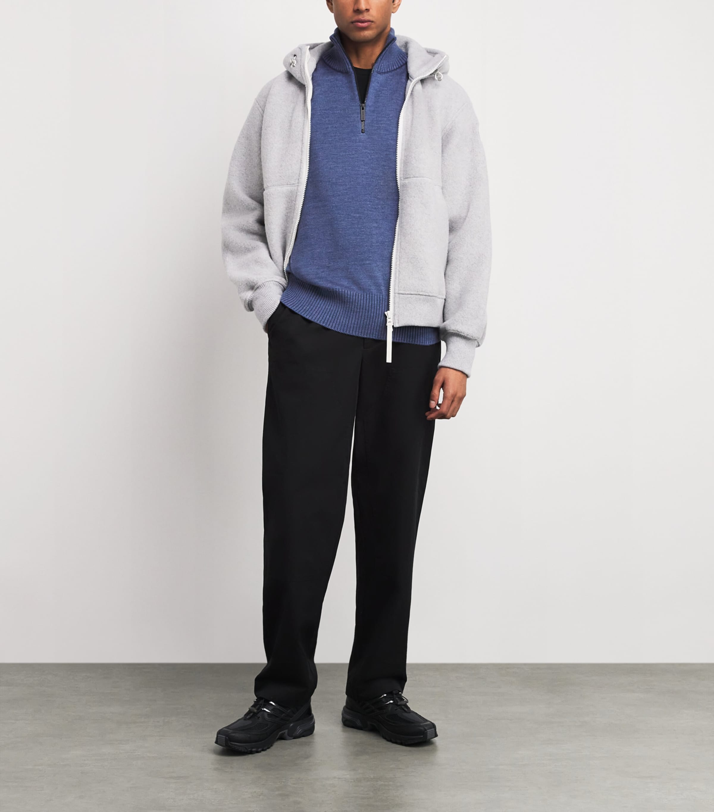 Rosseau Quarter-Zip Sweater OZONE BLUE HTHR 9300 Image 2