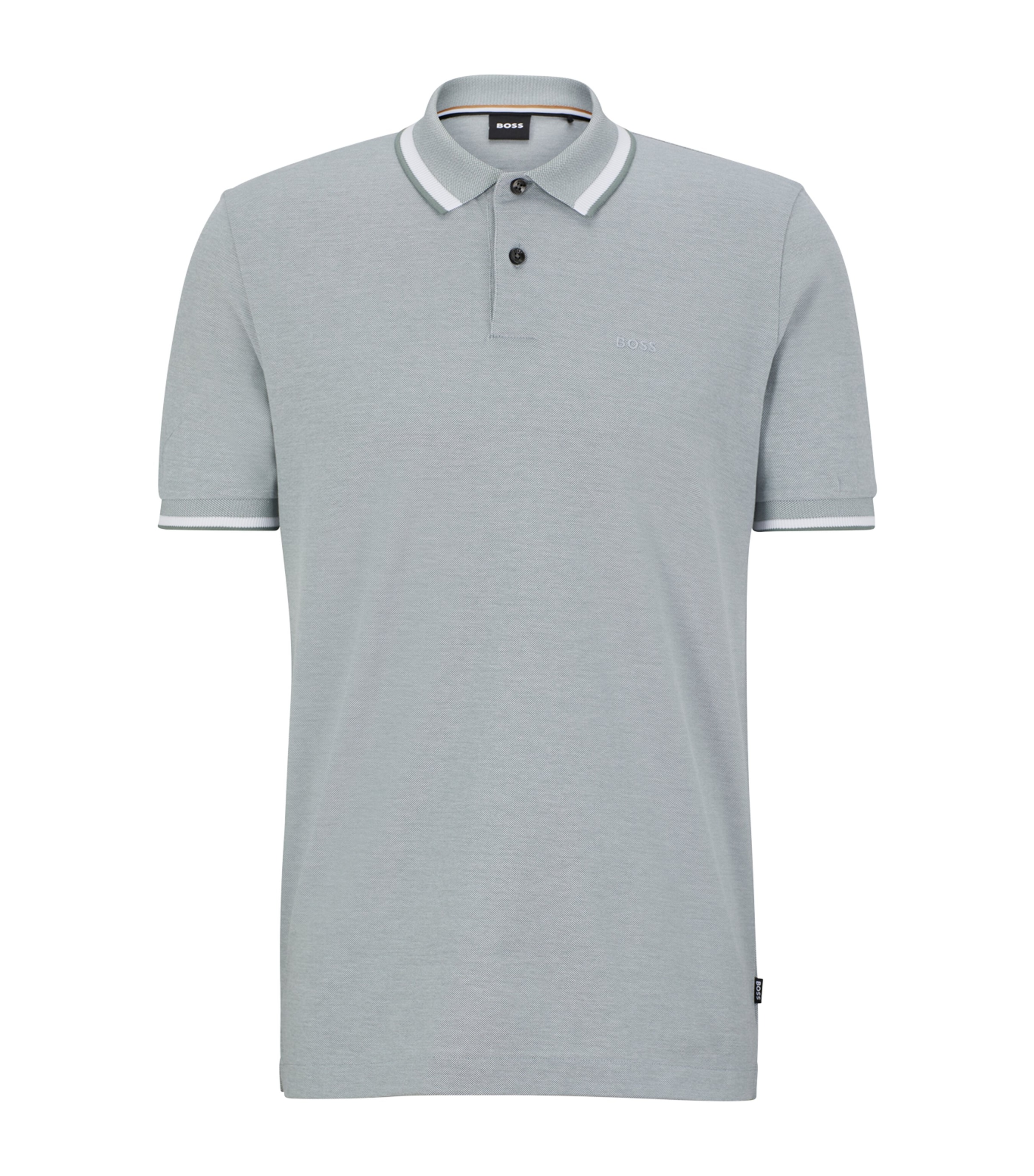 Stripe-Detail Polo Shirt 343 Image 1