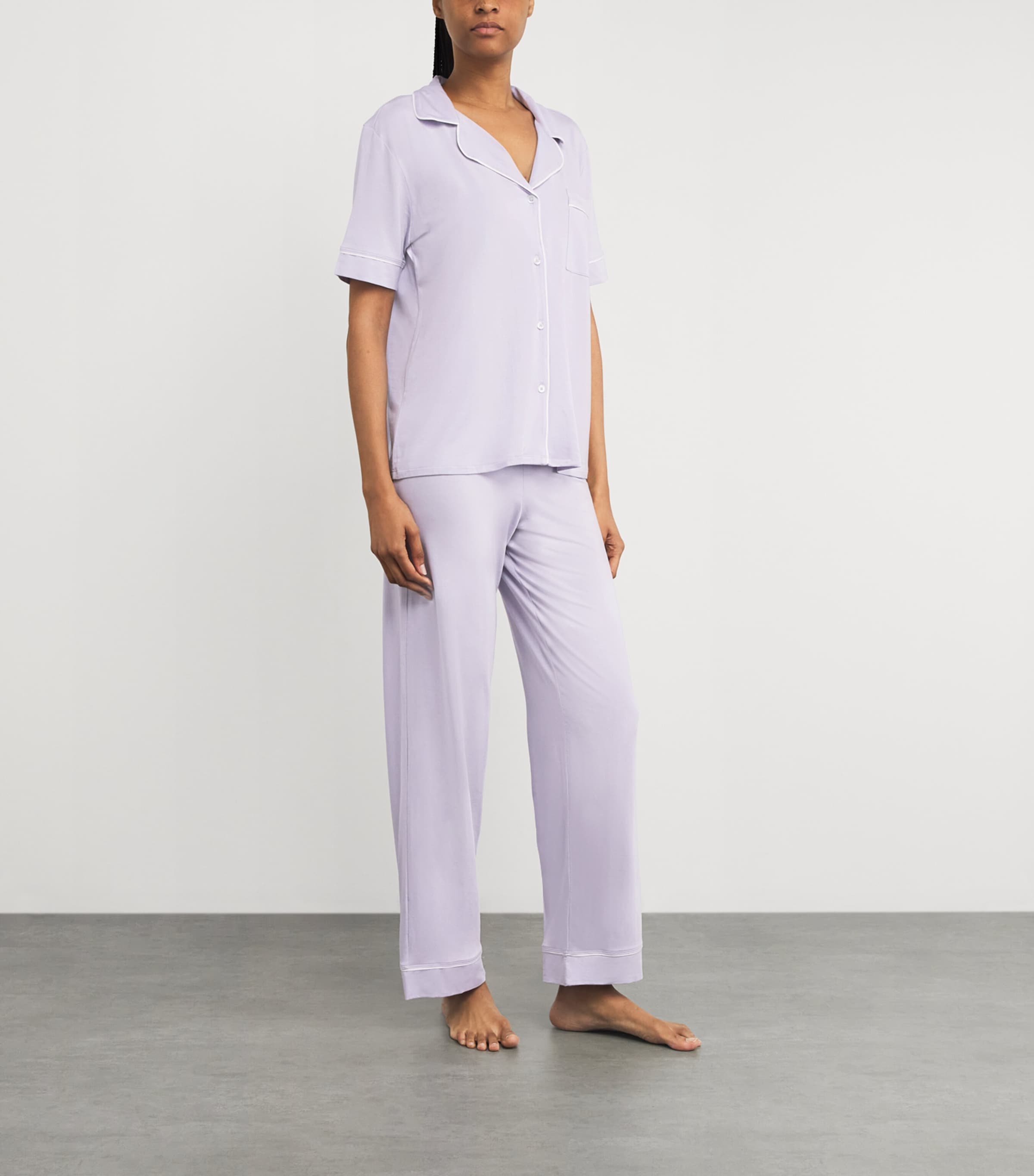 Gisele Short-Sleeve Pyjama Set THISTLE/IVORY Image 2