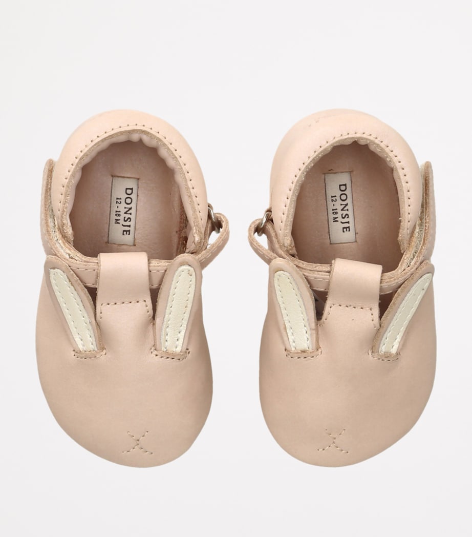 Leather Bunny Blinc Crib Shoes PALE PINK Image 4