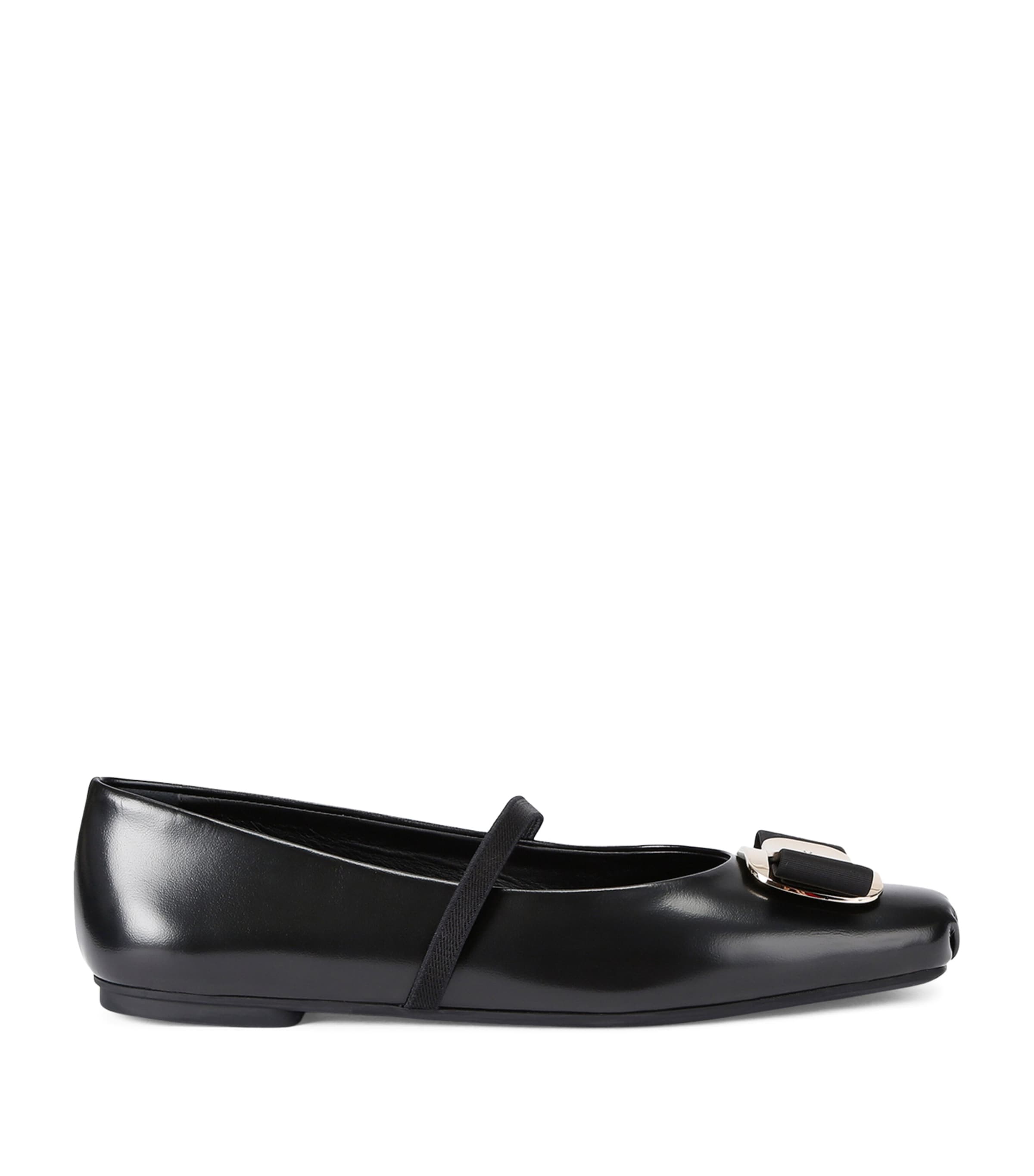 Salvatore Ferragamo Leather Zina Ballet Flats | Women Shoes | Flats | Ballet Flats | Designers | Ferragamo | Women Trending Now | Shoes