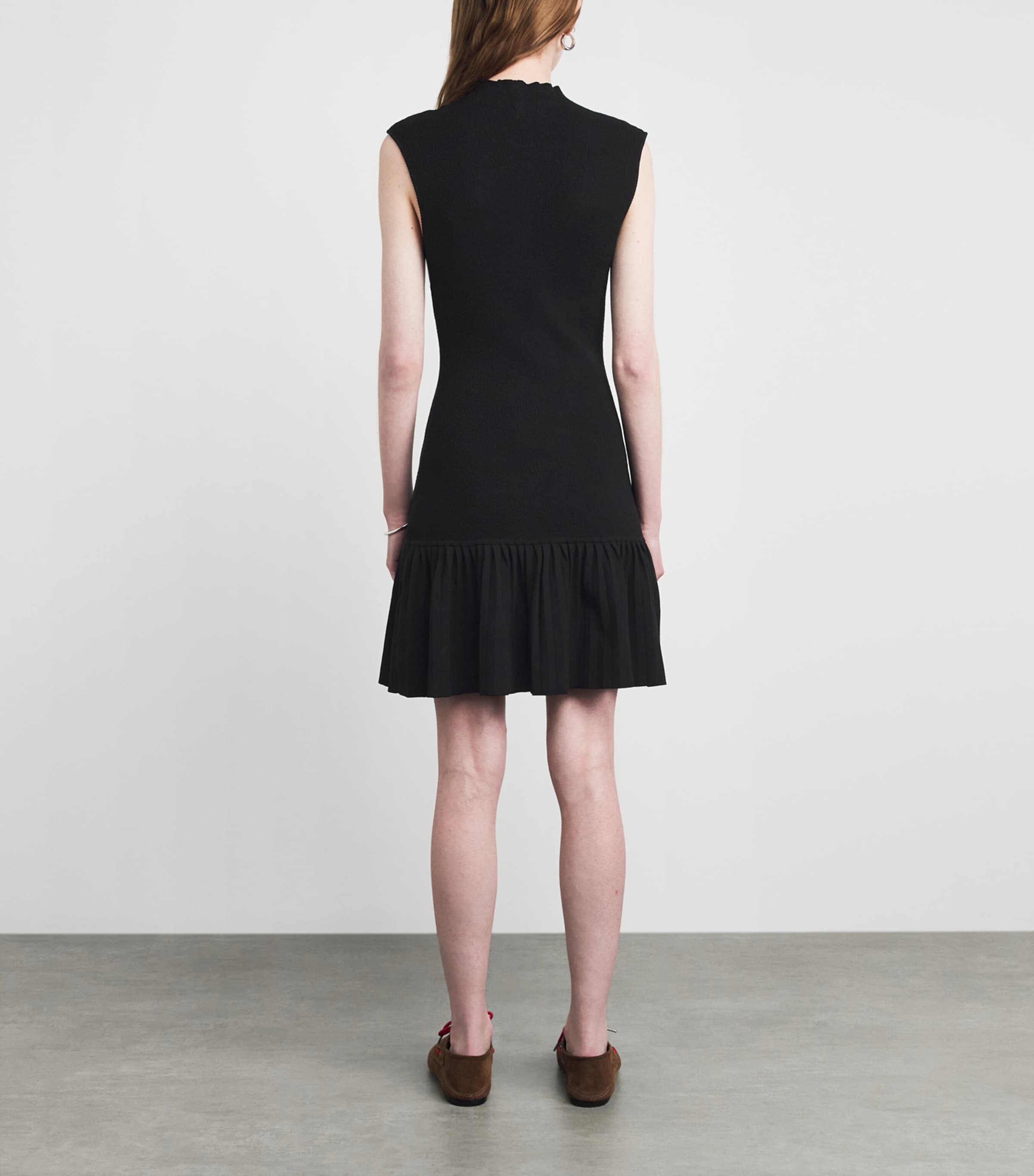 Claudie Pierlot Womens Knitted Mini Dress Black Image 4
