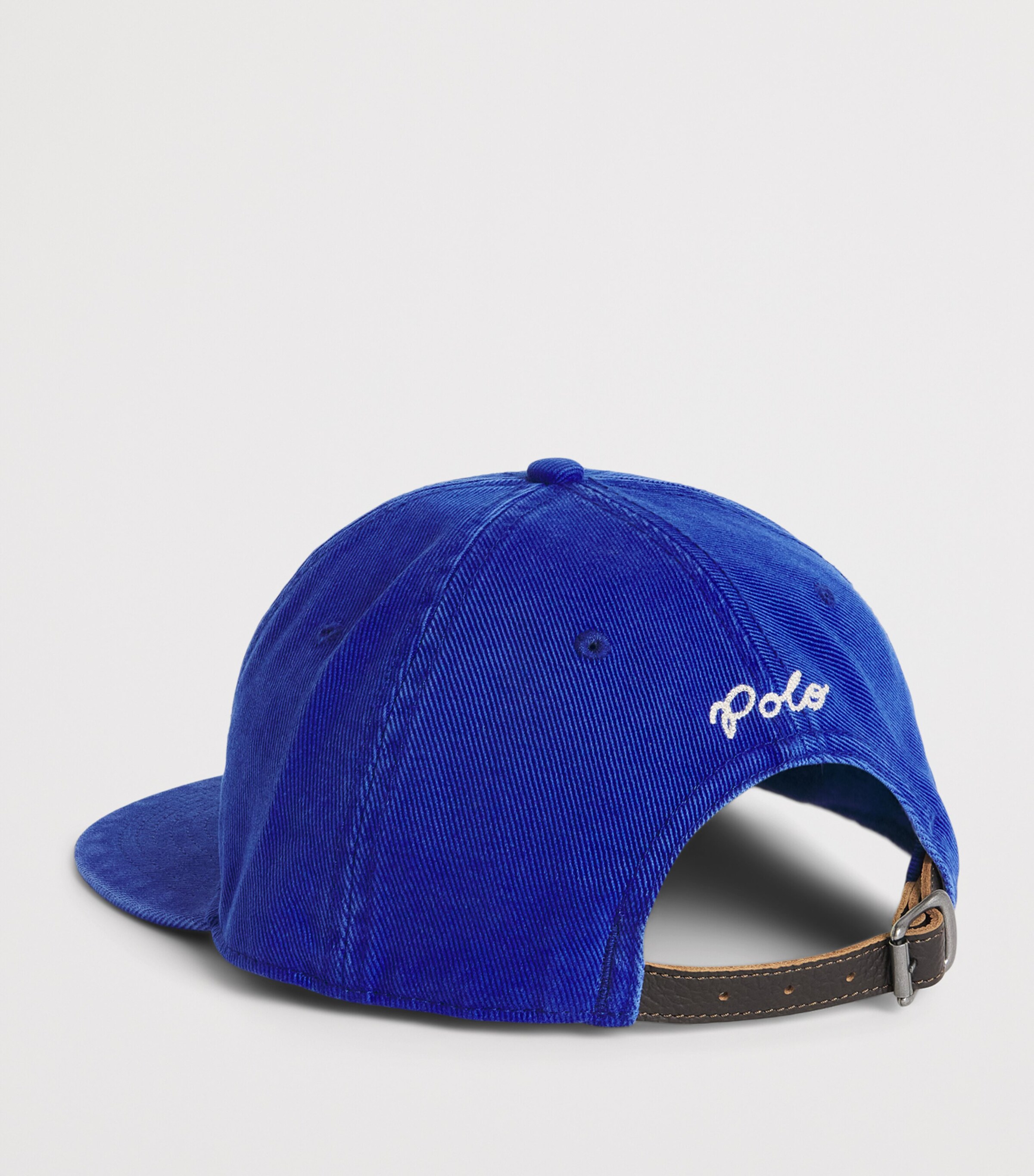 Polo Ralph Lauren Corduroy Script Baseball Cap Classic Azure Image 3