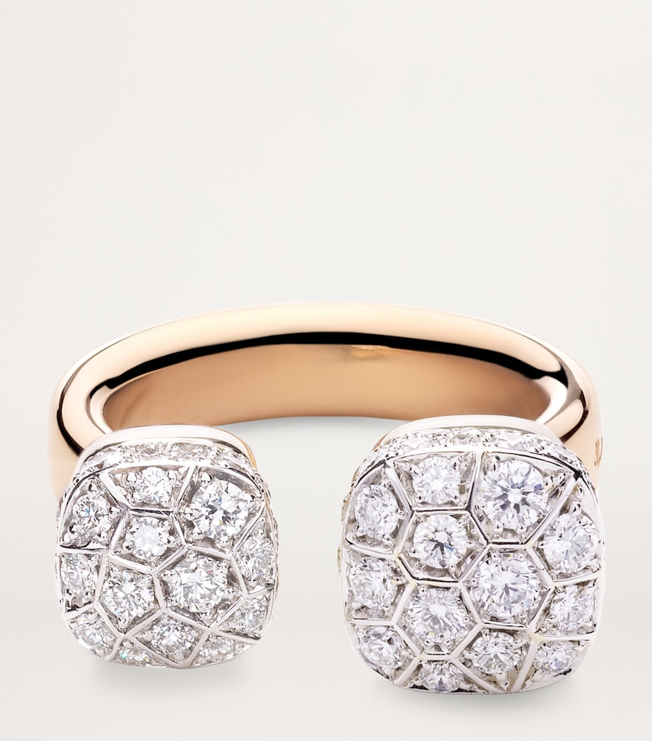 Mixed Gold Diamond Nudo Ring DB000 Image 4