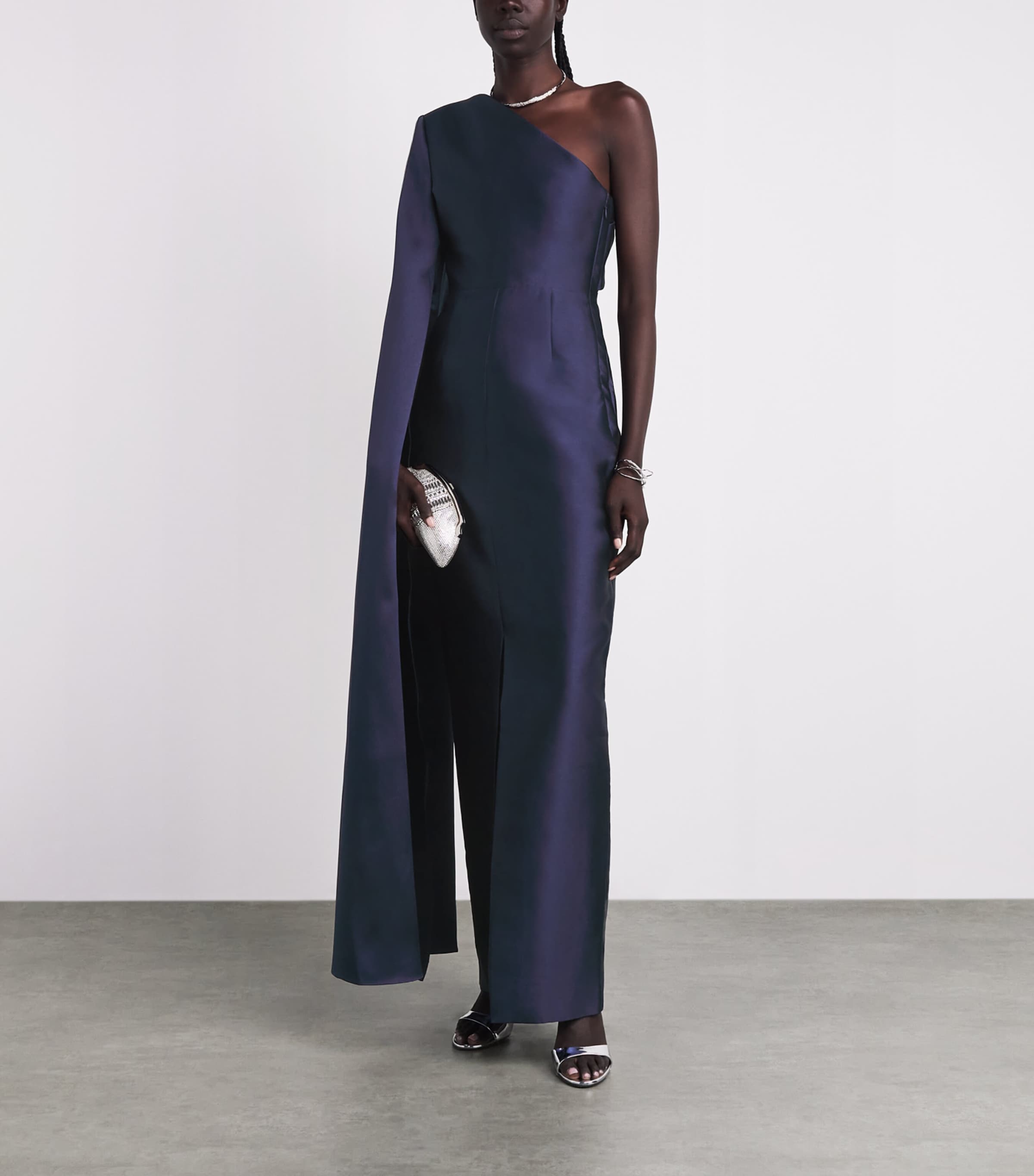solace london asymmetric dress One-Shoulder Veya Gown - Navy it has a high Lace Wedding Dresses With Sleeves Sparkly Red Sequins Evening Размер:32