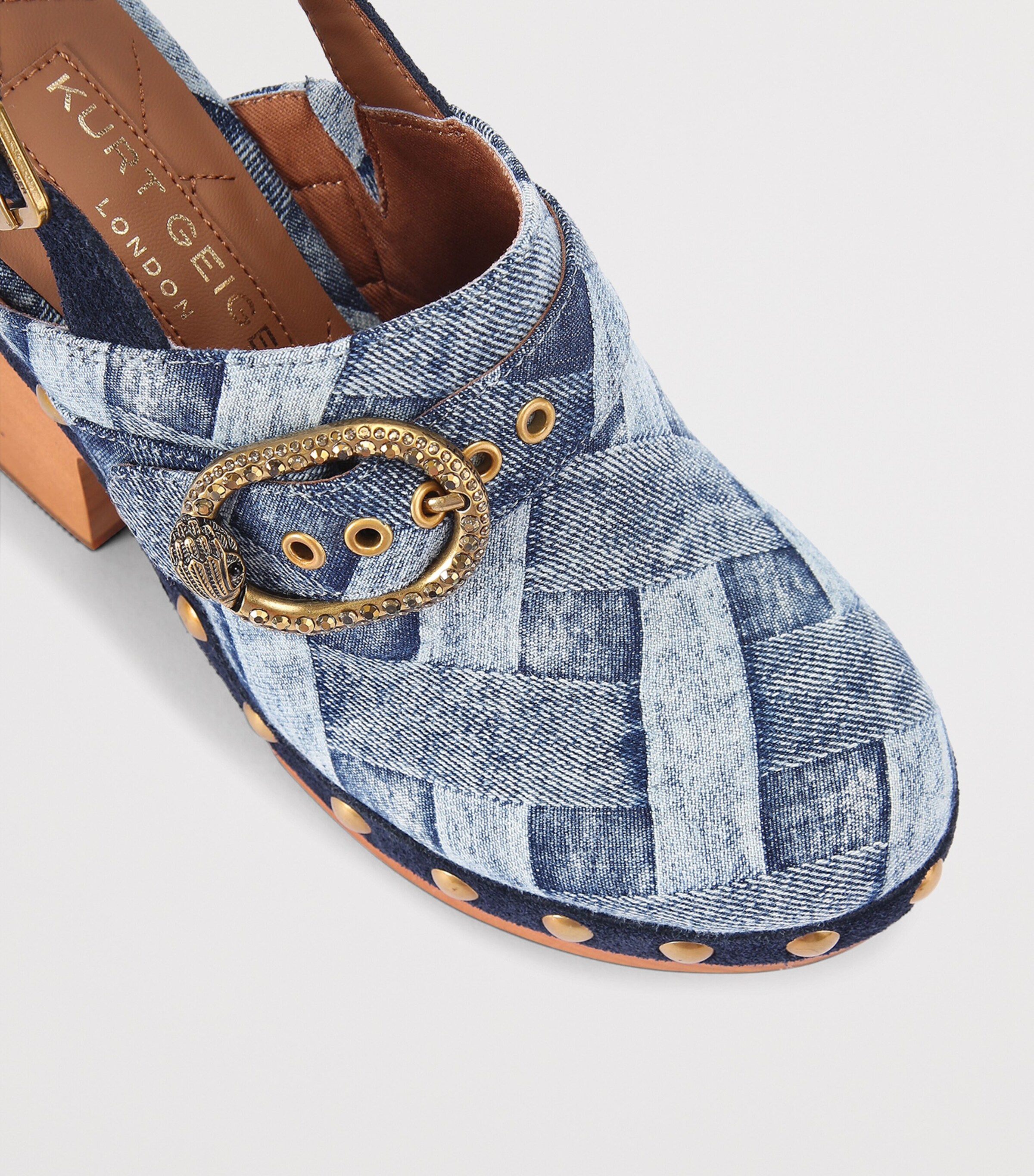 Denim Mayfair Clog Slingback Pumps DENIM Image 3