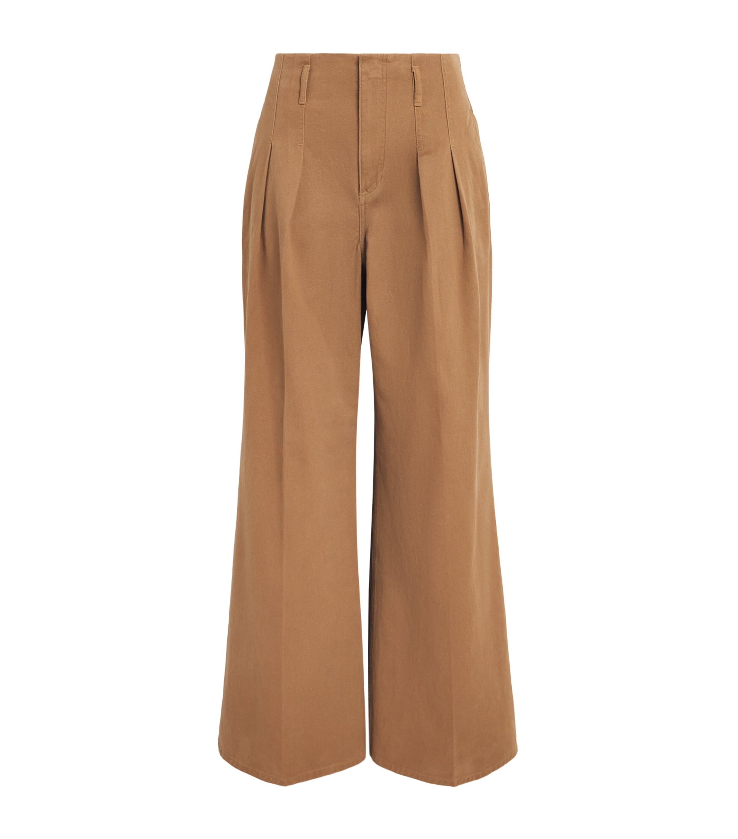 Polo Ralph Lauren Pleated Wide-Leg Trousers Camel Image 1