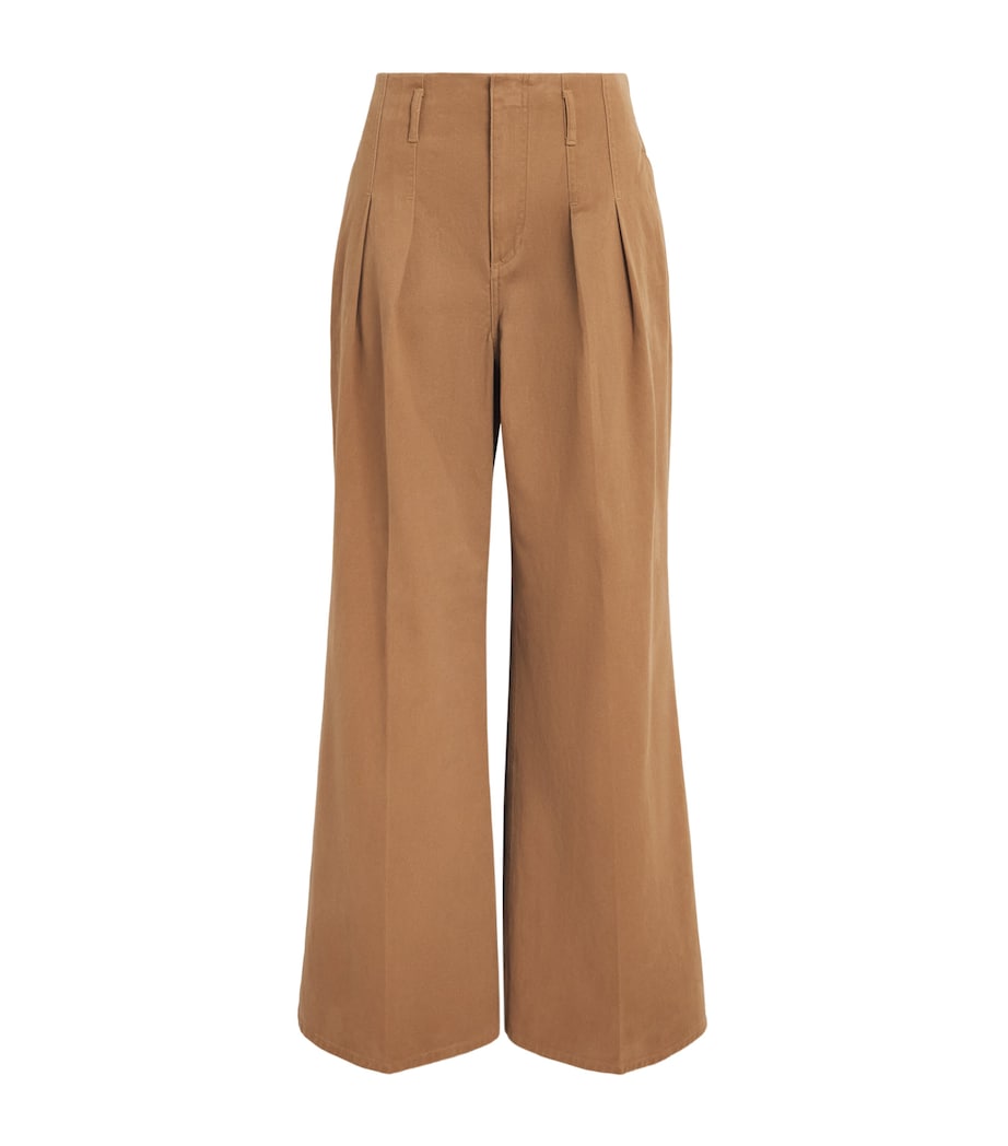 Polo Ralph Lauren Pleated Wide-Leg Trousers Camel Image 1