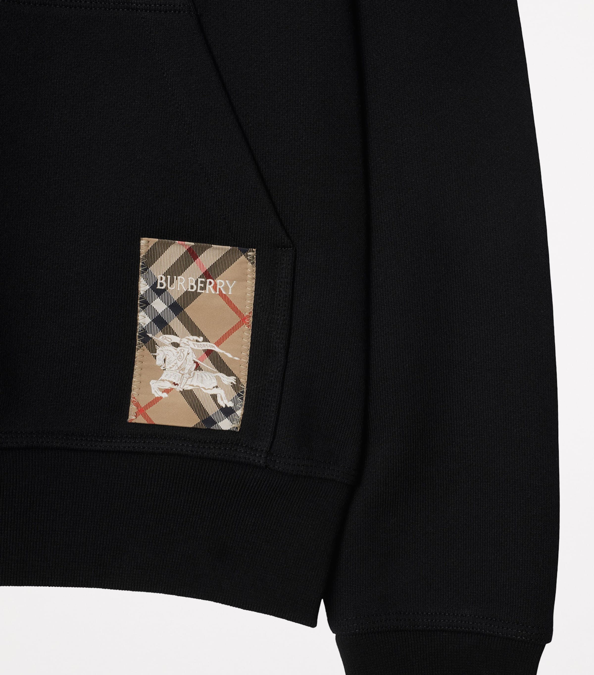 Check Label Hoodie BLACK Image 5