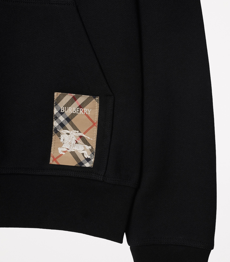 Check Label Hoodie BLACK Image 5