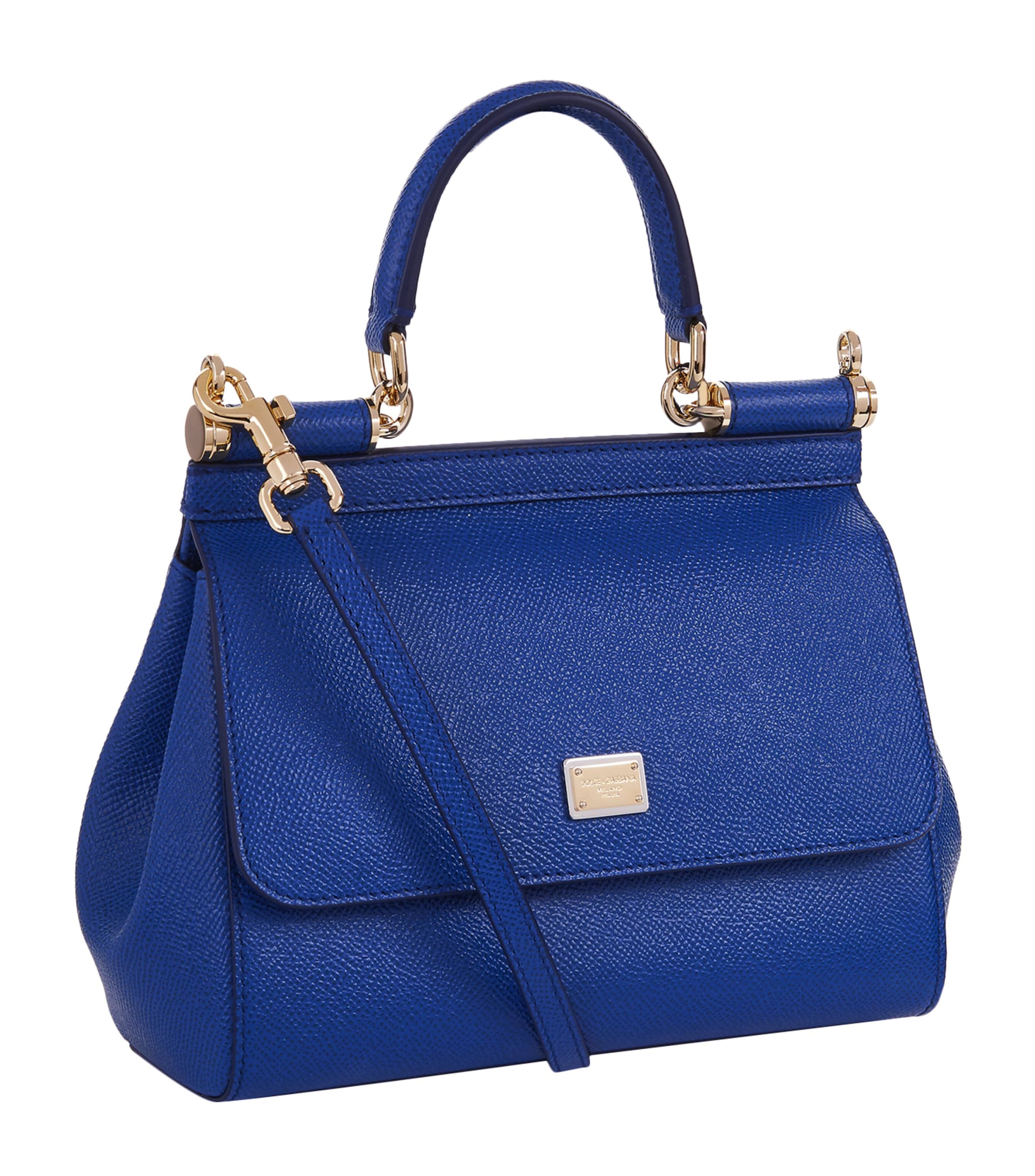 【関税＆送料込み】Dolce & Gabbana Sicily Small Bag Denim patchwork mini Sicily bag in Blue for Girls