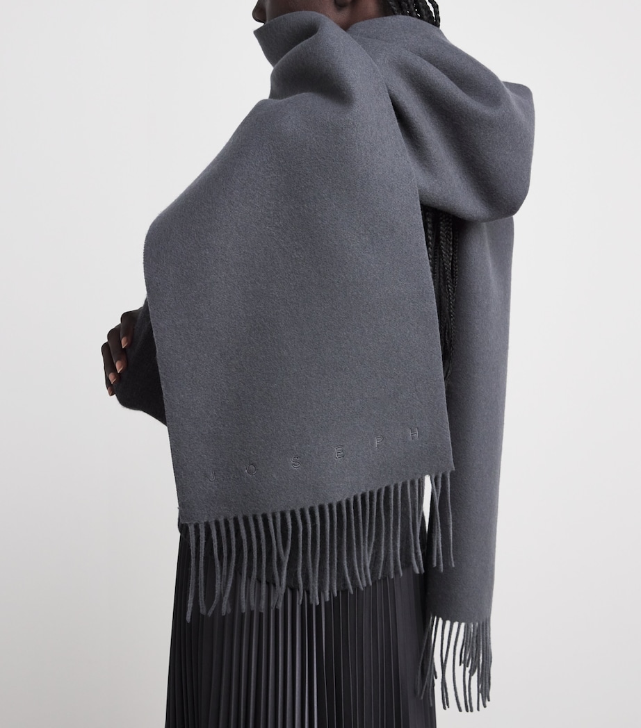 Wool Cecile Scarf SMOKE Image 3