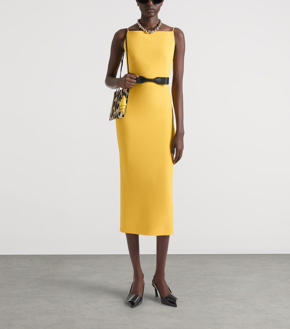Givenchy Womens Sliced Kick-Back Midi Dress Image 2