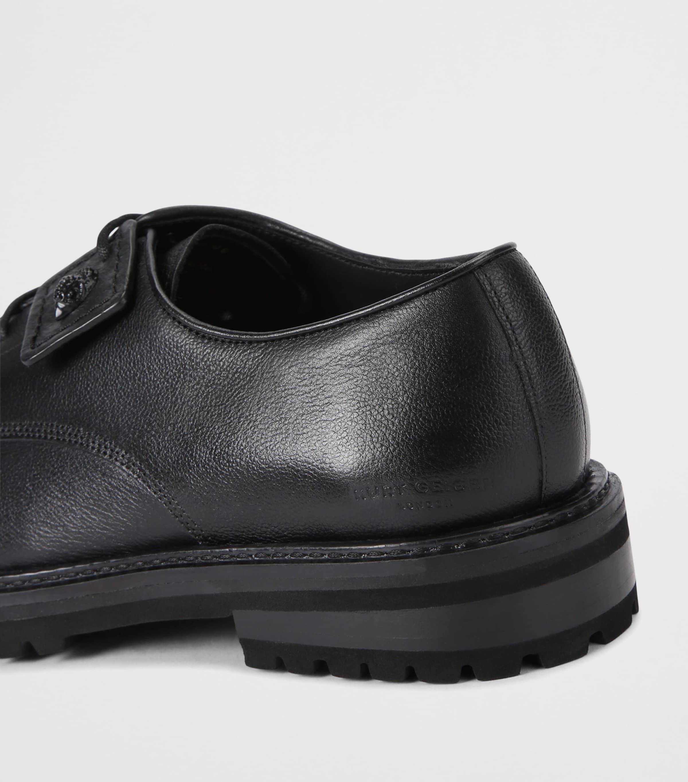 Leather Mercer Cleat Derby Shoes BLACK Image 2