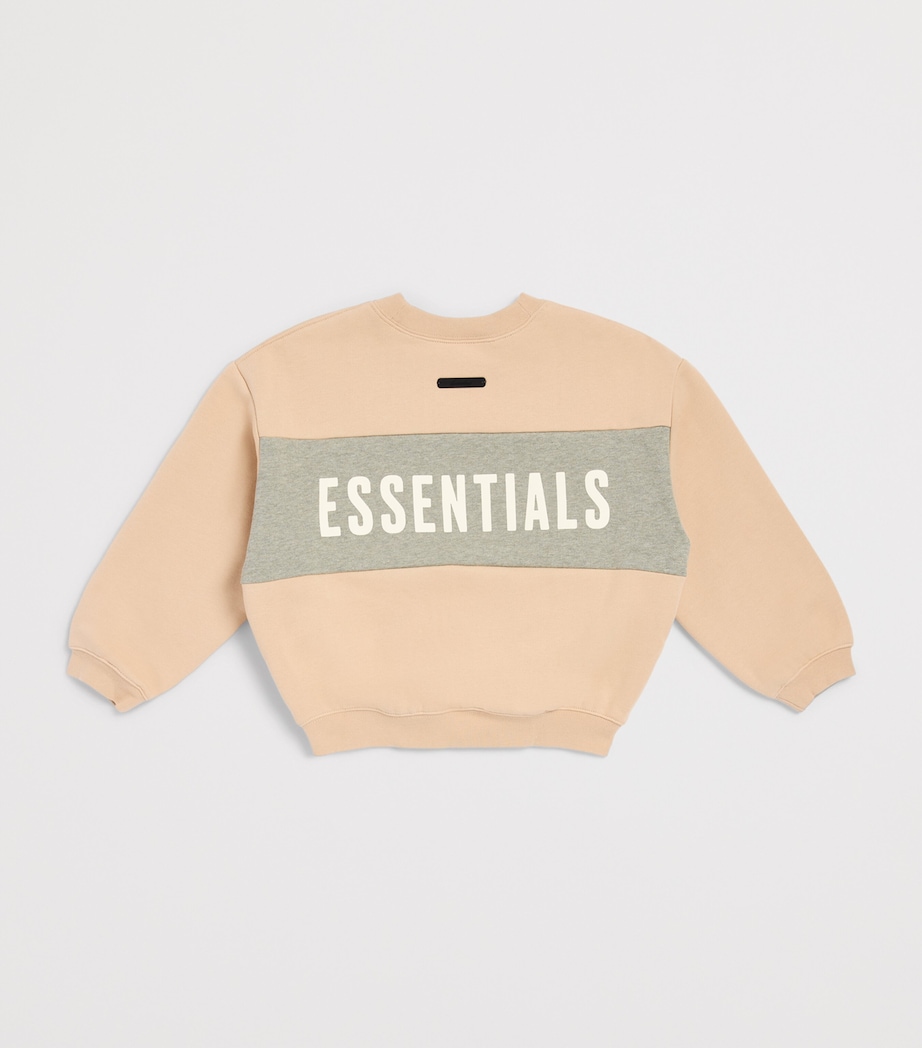 FEAR OF GOD ESSENTIALS KIDS Logo Panel Sweatshirt (2-14 Years) Hthr Image 2