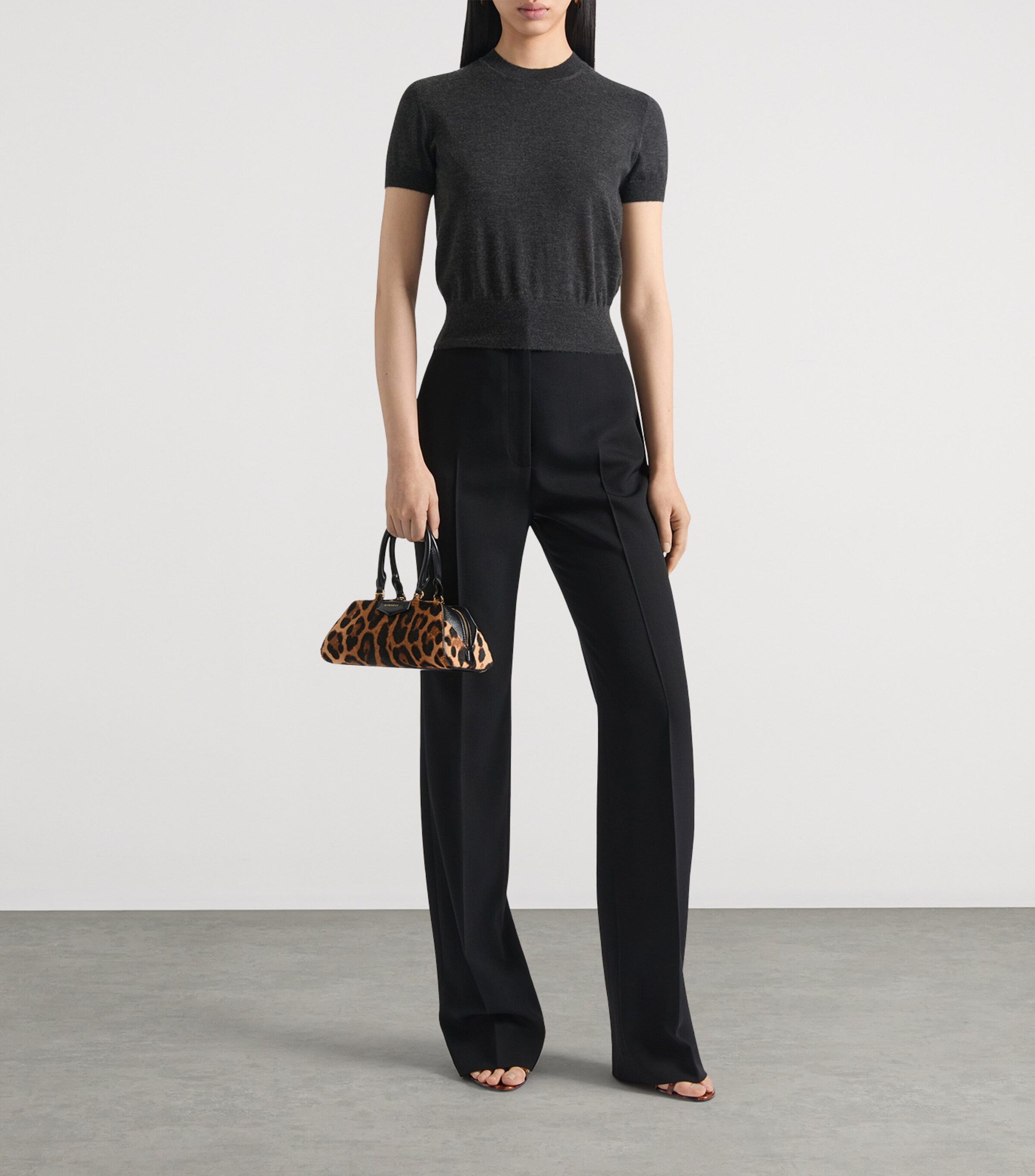 Cigarette Classic Tailored Trousers BLACK Image 2
