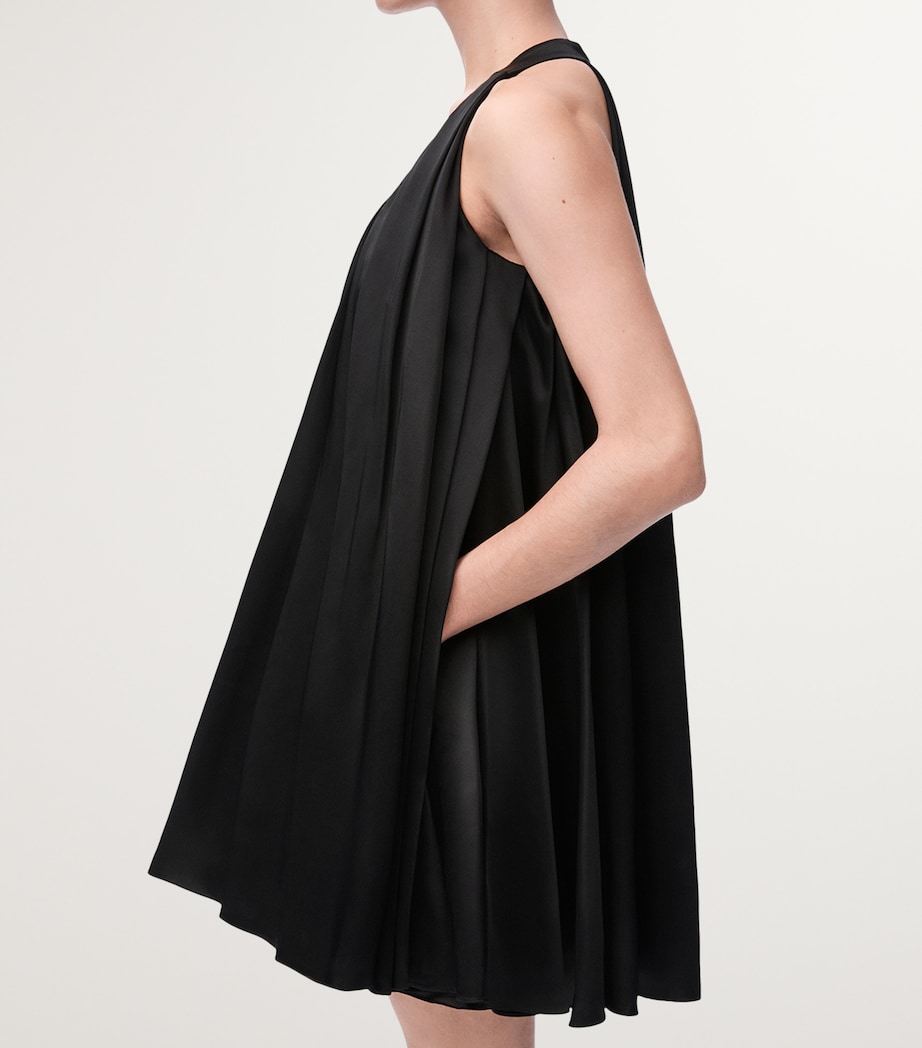 Trapeze Mini Dress BLACK Image 4