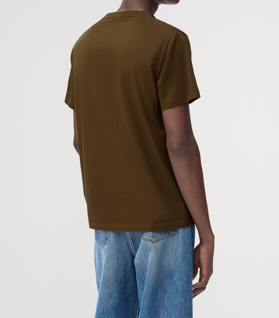 x Wimbledon Logo Gym Towel (40cm x 120cm) KHAKI GREEN Image 4