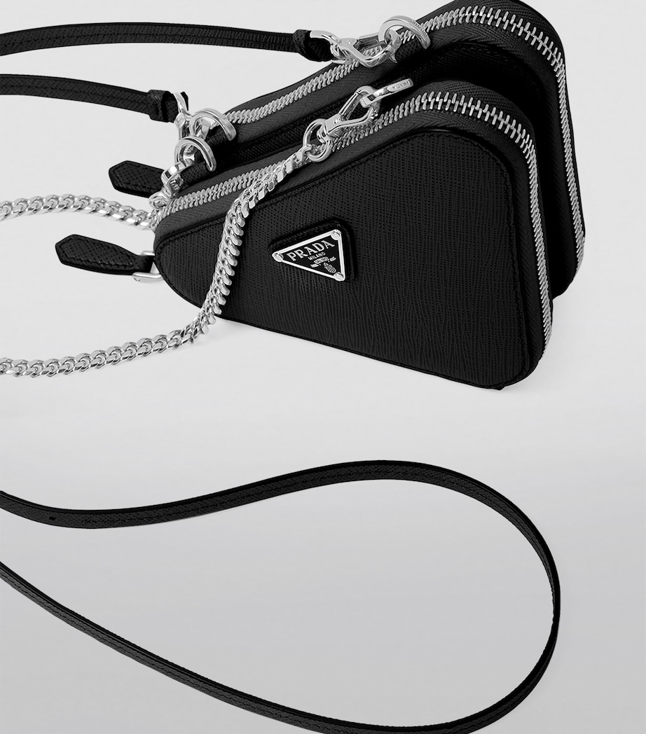 Mini Saffiano Leather Cross-Body Bag F0002 Image 8