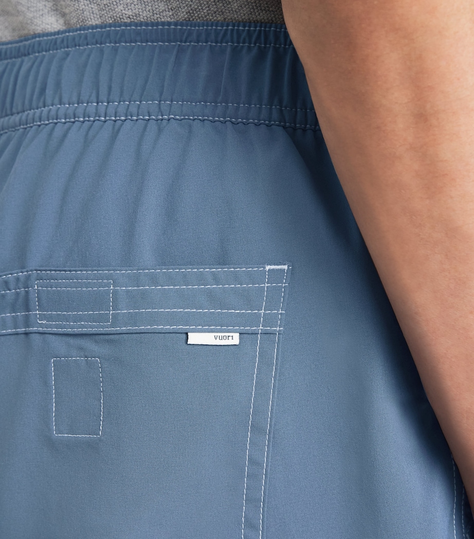 VUORI Mens 7'' Lined Kore Shorts Bea Blue Sea Washed Image 3