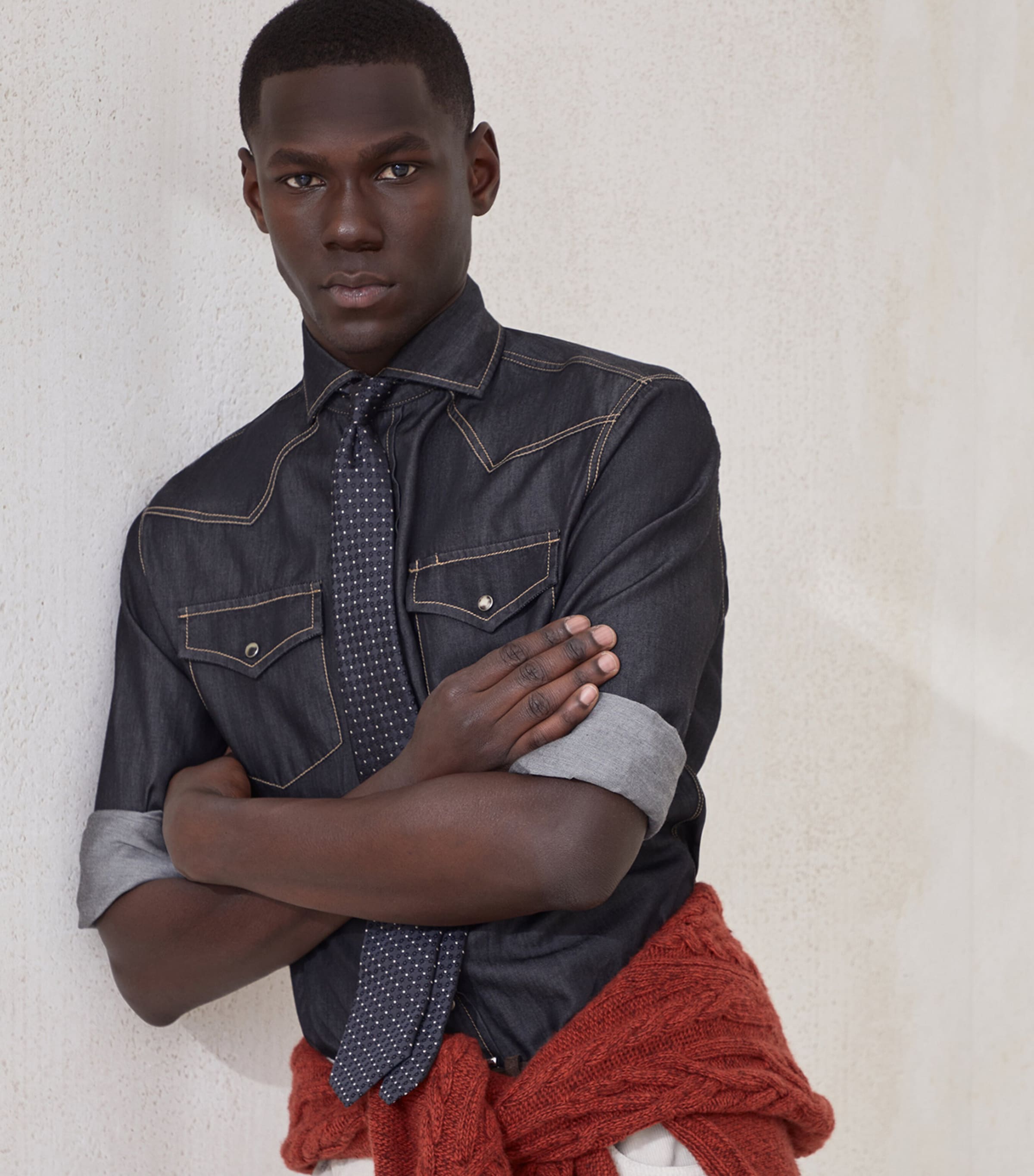 Denim Western Shirt CYL88 Image 5